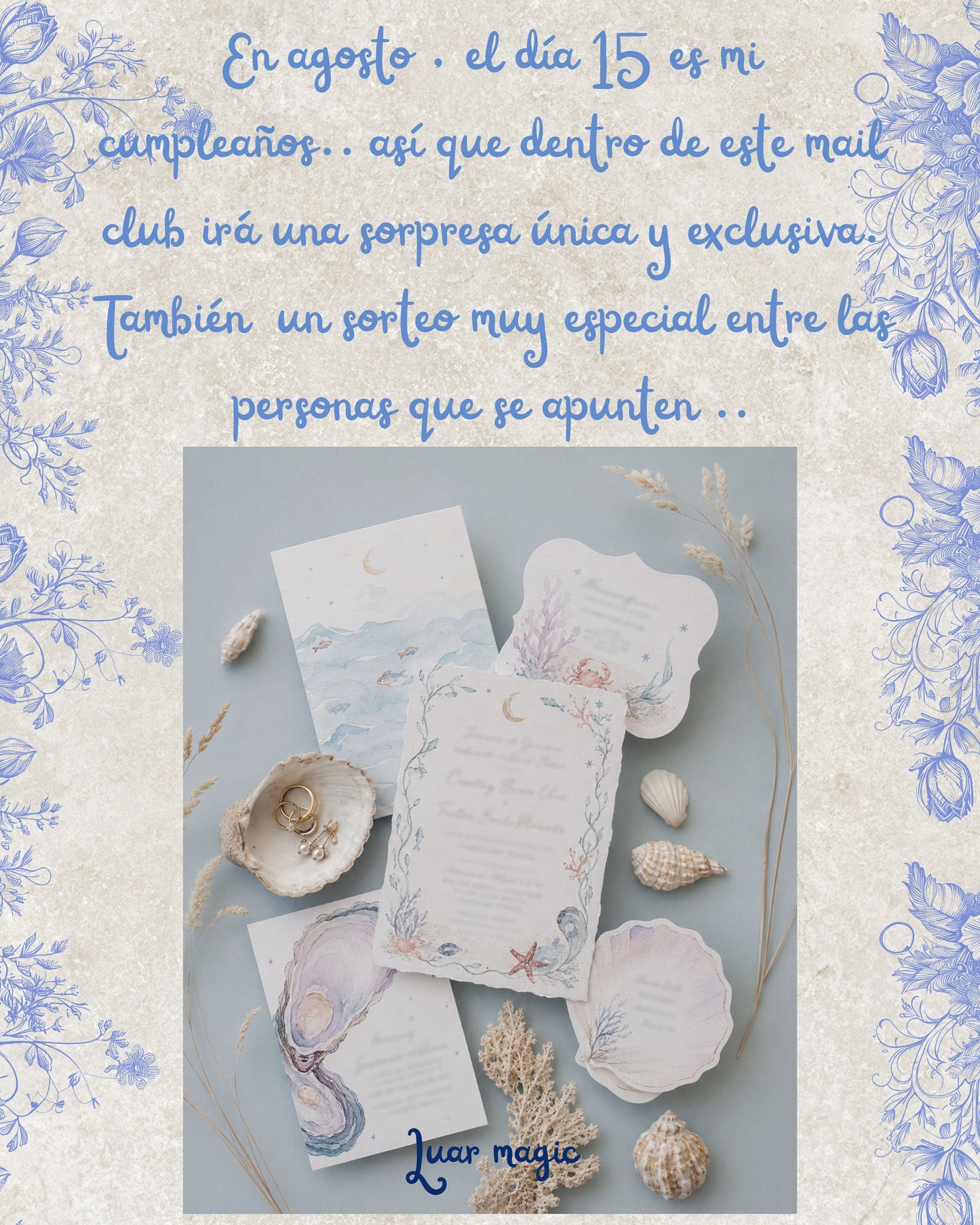 MAIL CLUB (Cartas mágicas mensuales) Agosto