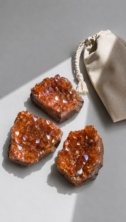 Amatista naranja sanadora