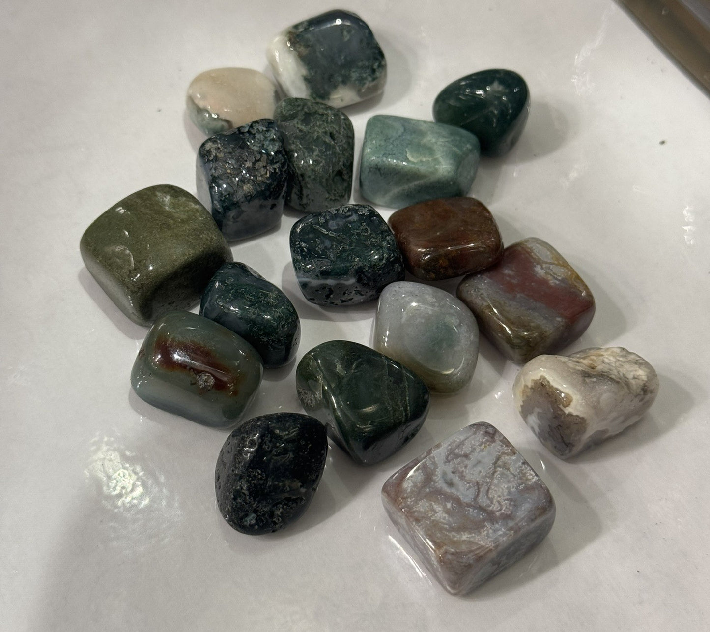Mineral Jaspe oceanico rodado