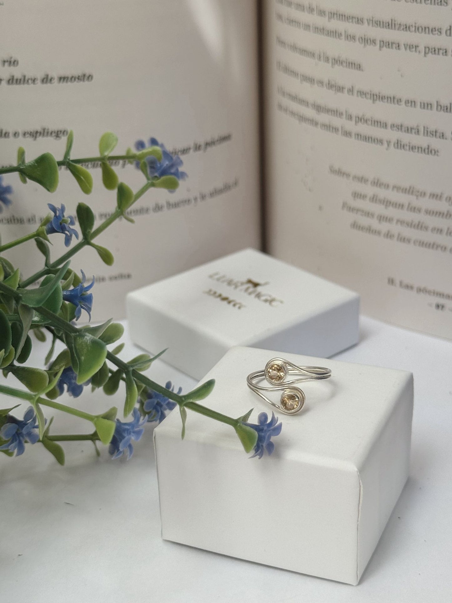 Anillo de Plata con Citrino