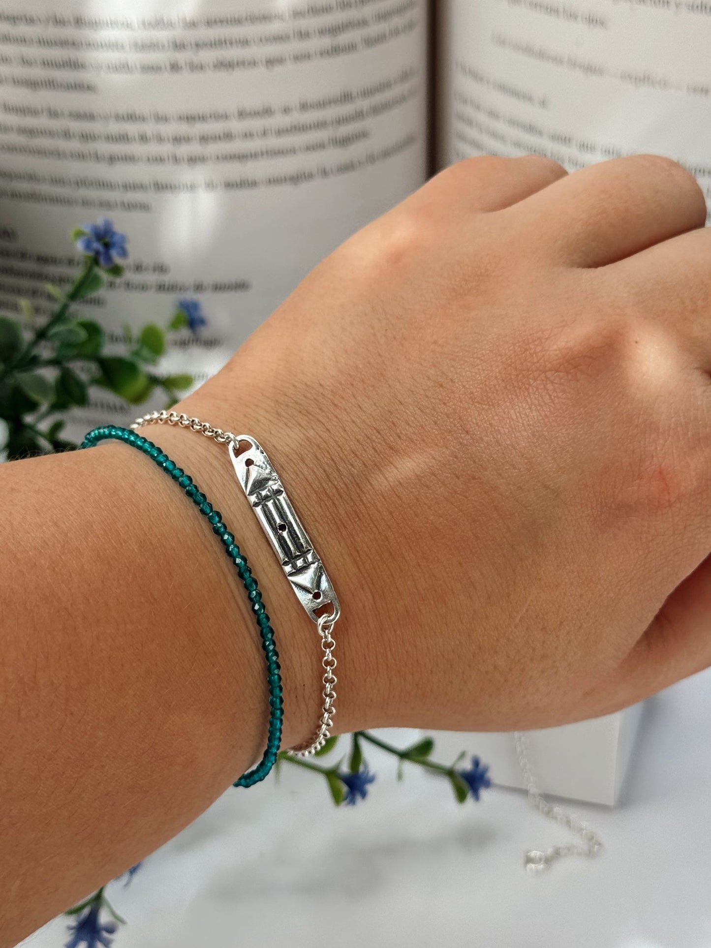 PULSERA ATLANTE PLATA DE LEY 925 (18CM)