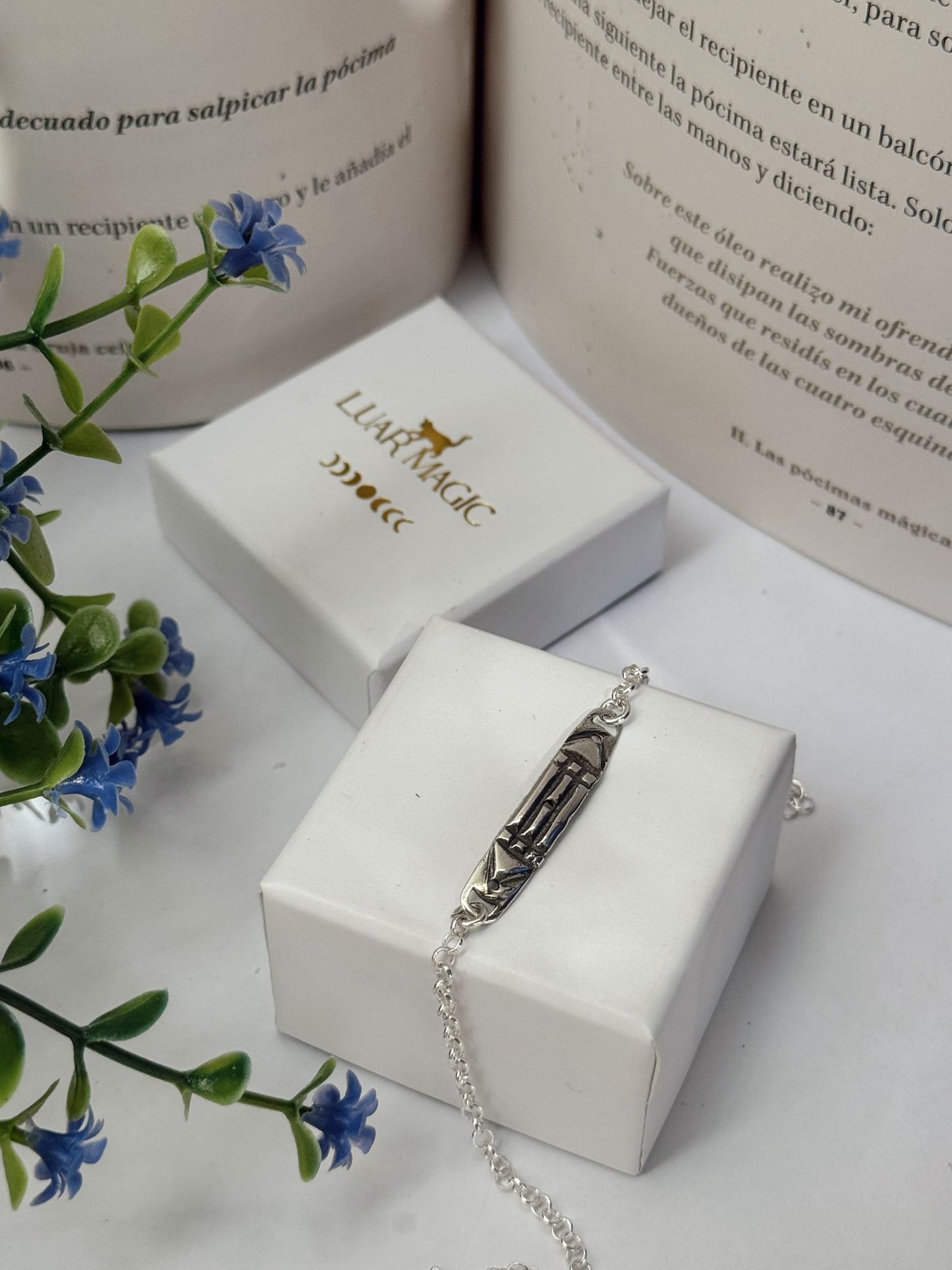 PULSERA ATLANTE PLATA DE LEY 925 (18CM)