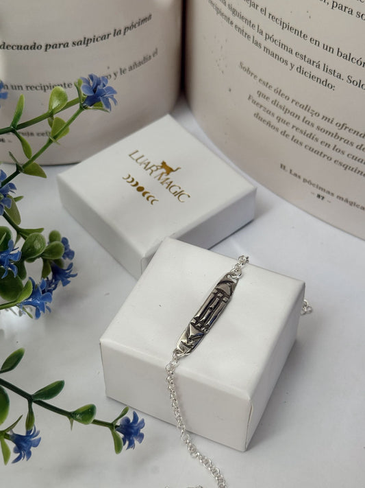 PULSERA ATLANTE PLATA DE LEY 925 (18CM)