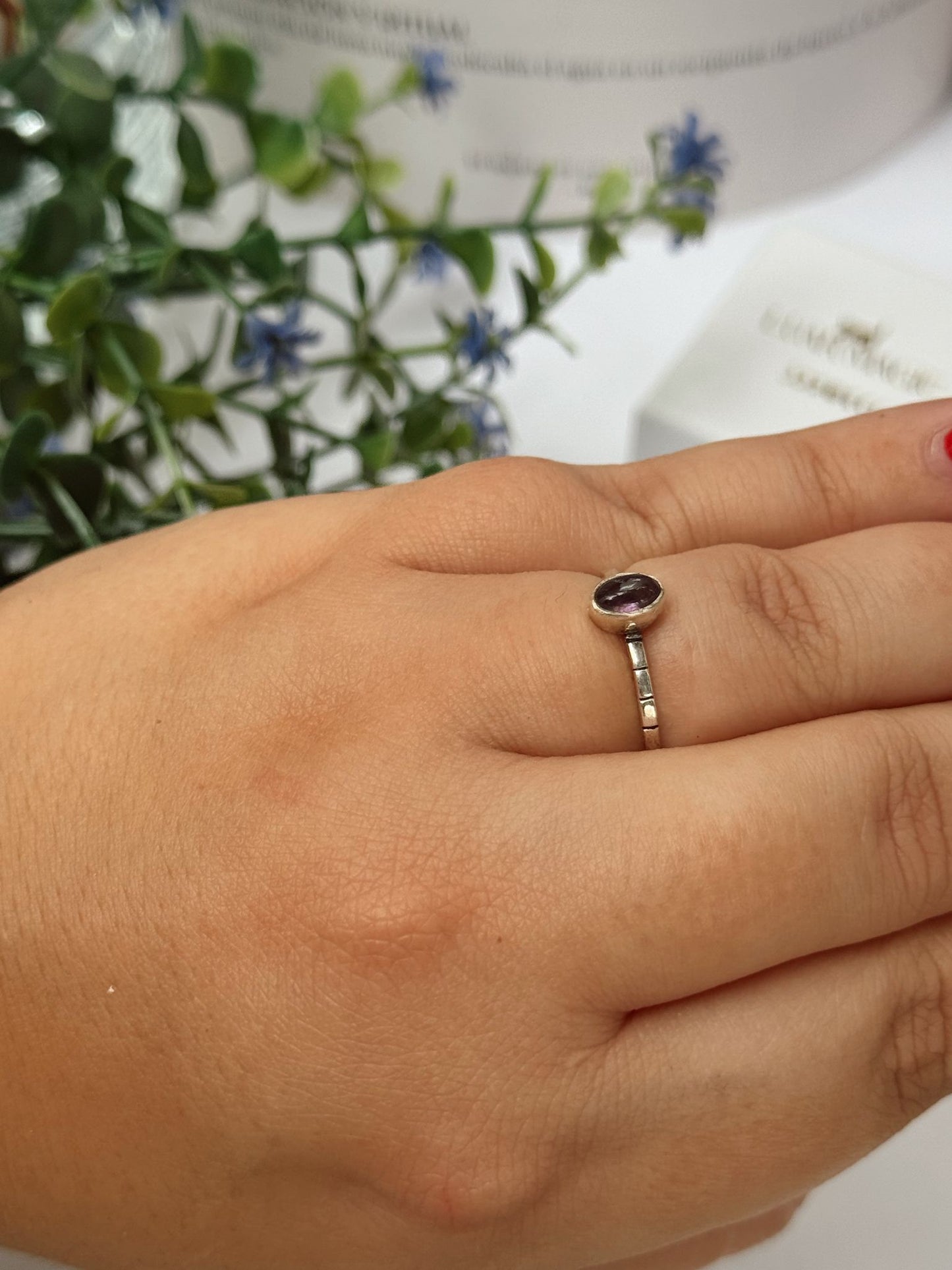 Anillo de Amatista en Plata de Ley 925
