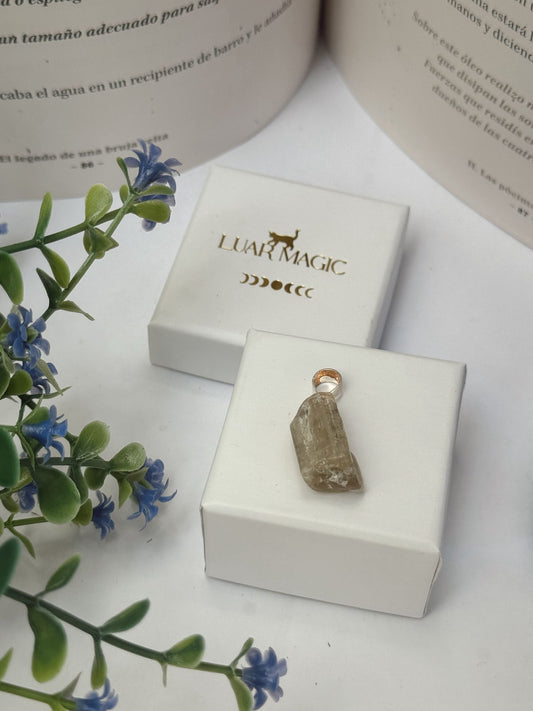 Colgante de Apatito Verde en Plata de Ley 925