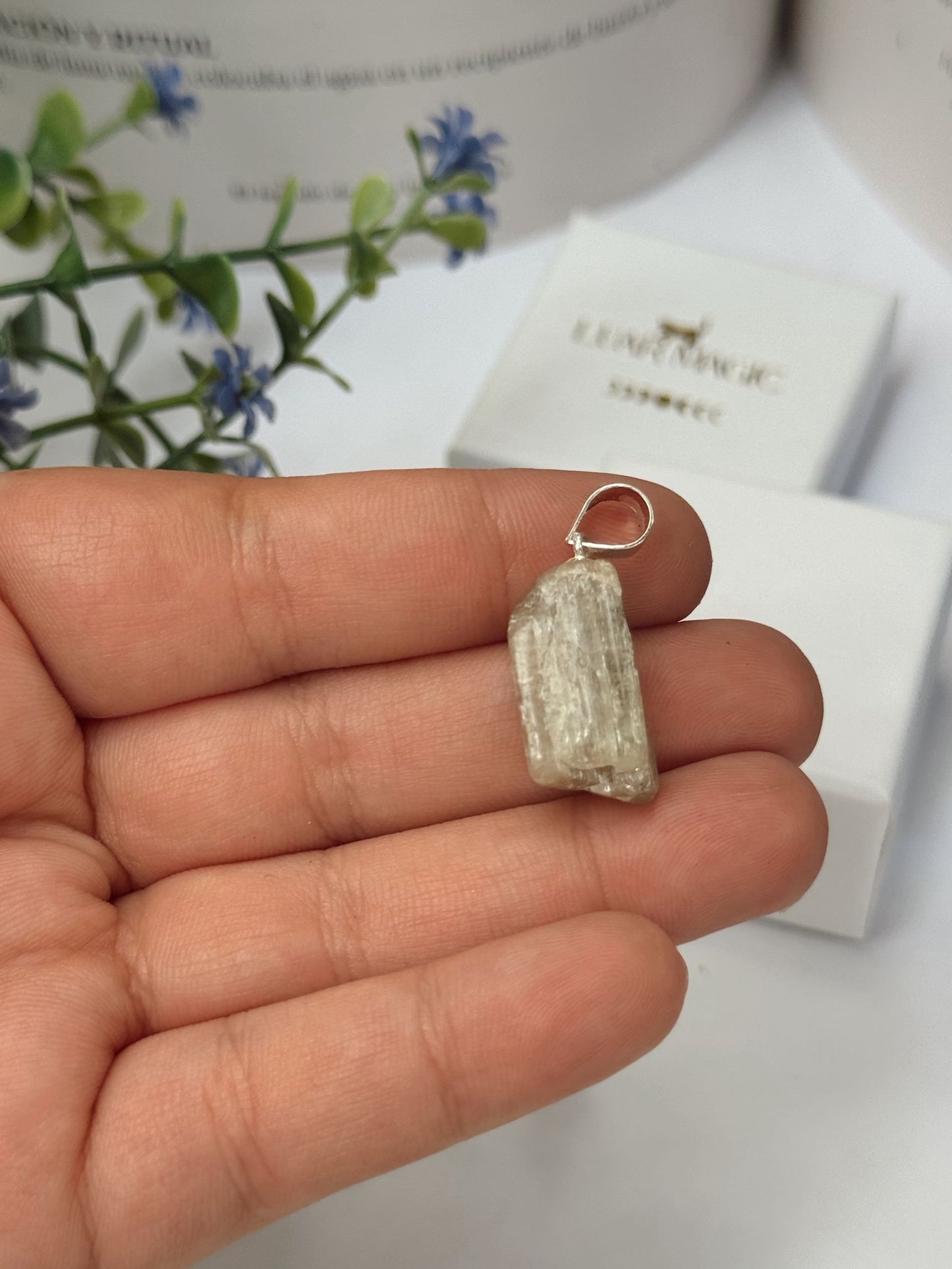 Colgante de Apatito Verde en Plata de Ley 925