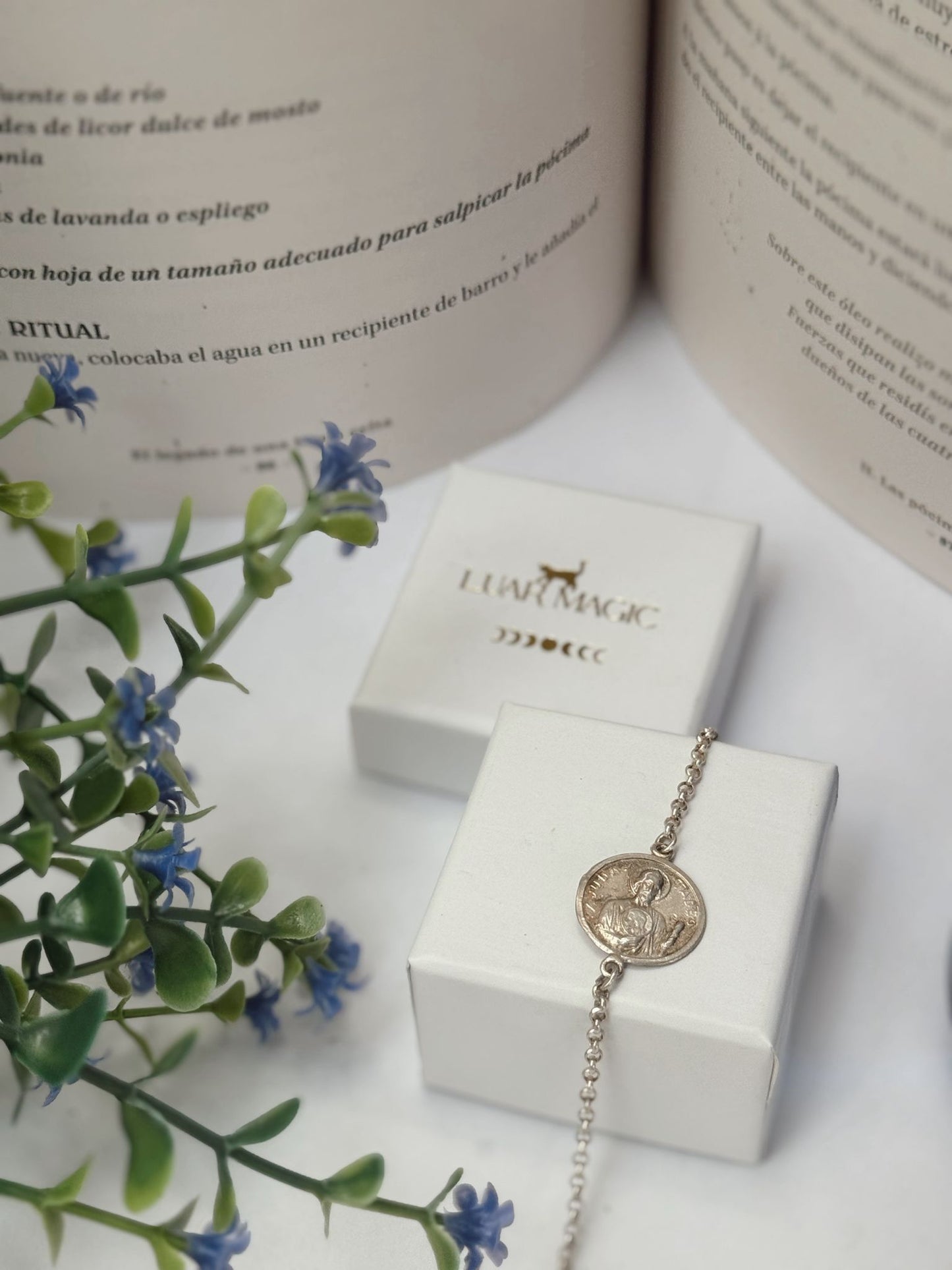 Pulsera de San Judas Tadeo en Plata de Ley 925