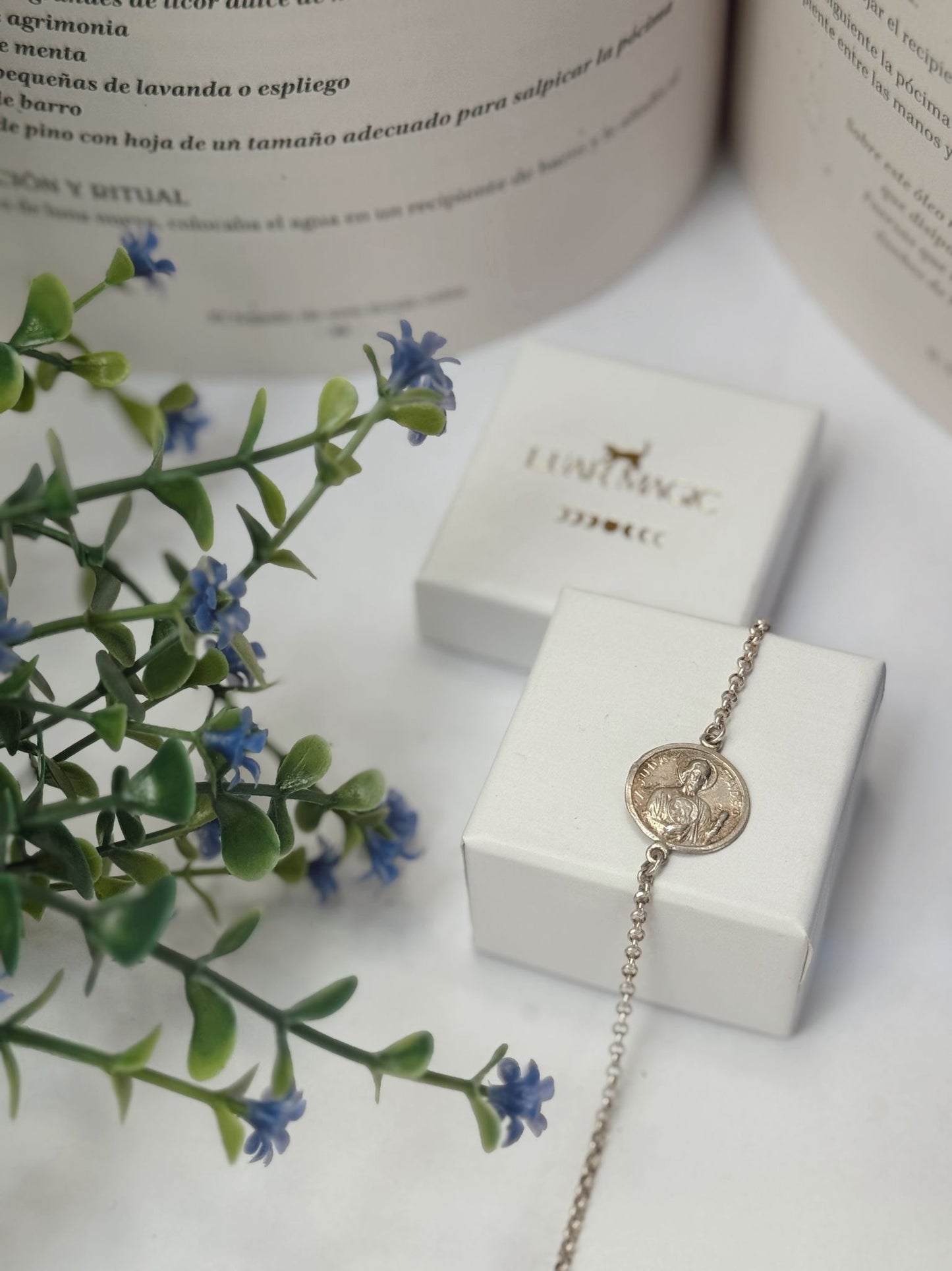 Pulsera de San Judas Tadeo en Plata de Ley 925