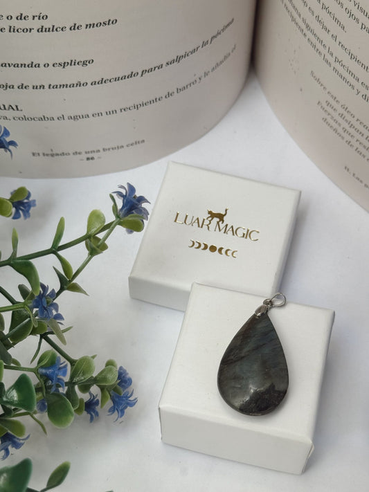 Colgante de Labradorita en Plata de Ley 925