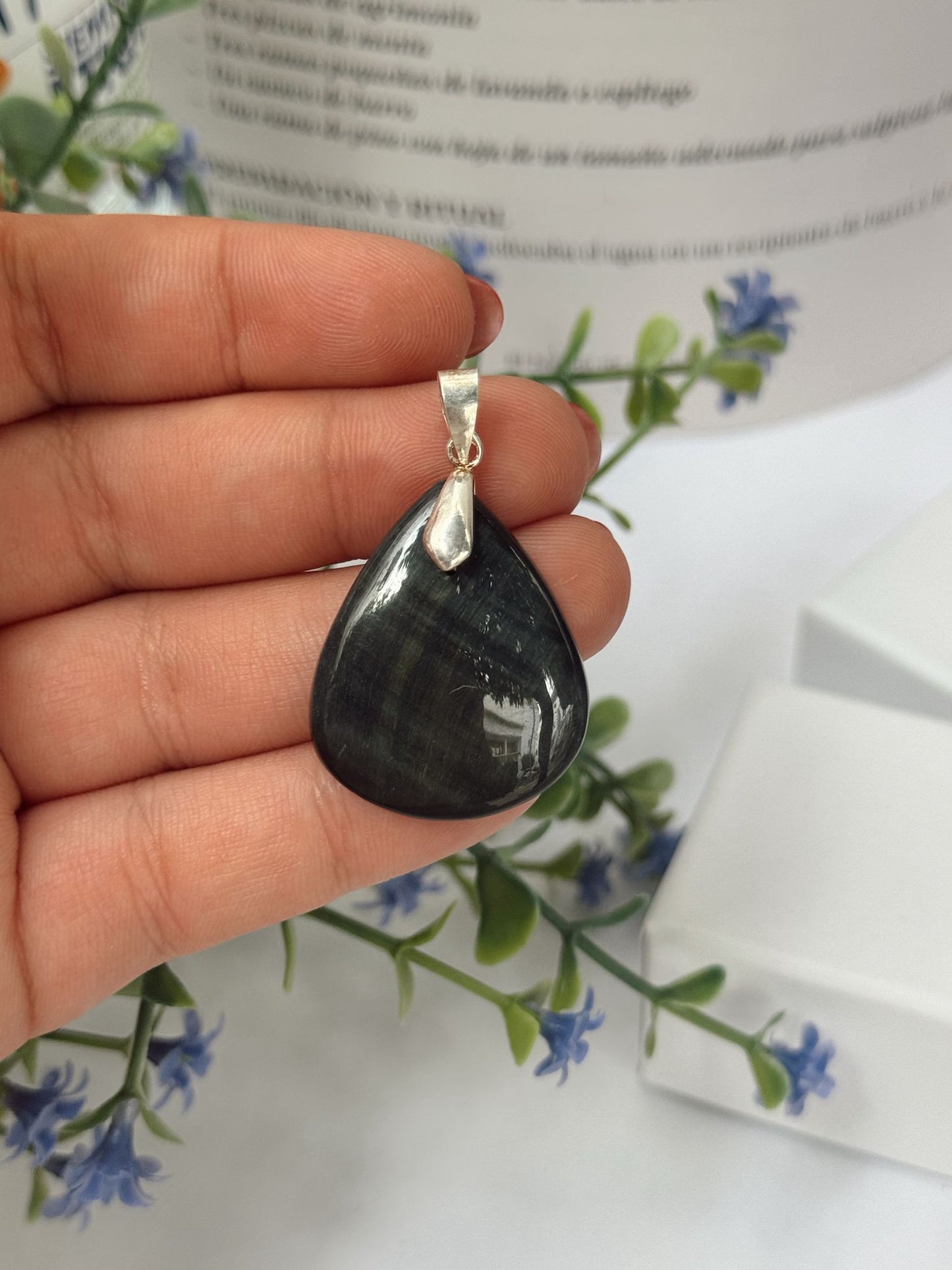 Colgante ojo de buey plata 925