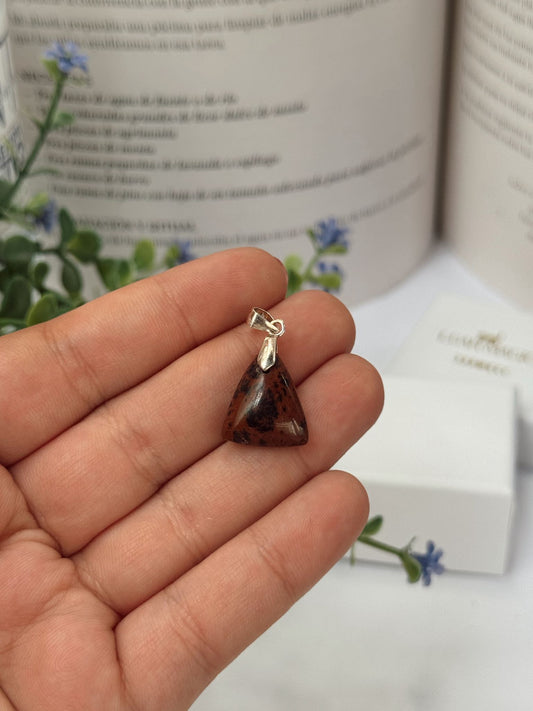 Colgante de Obsidiana Caoba