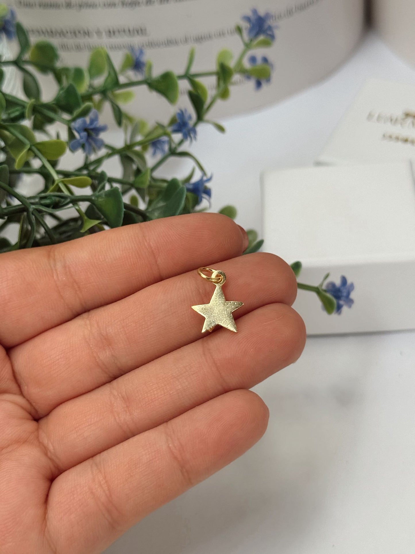Colgante Exclusivo Estrella en Plata de Ley 925 Chapada en Oro 24K