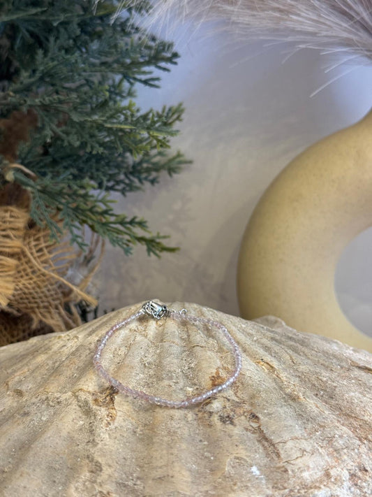 Pulsera cuarzo rosa
