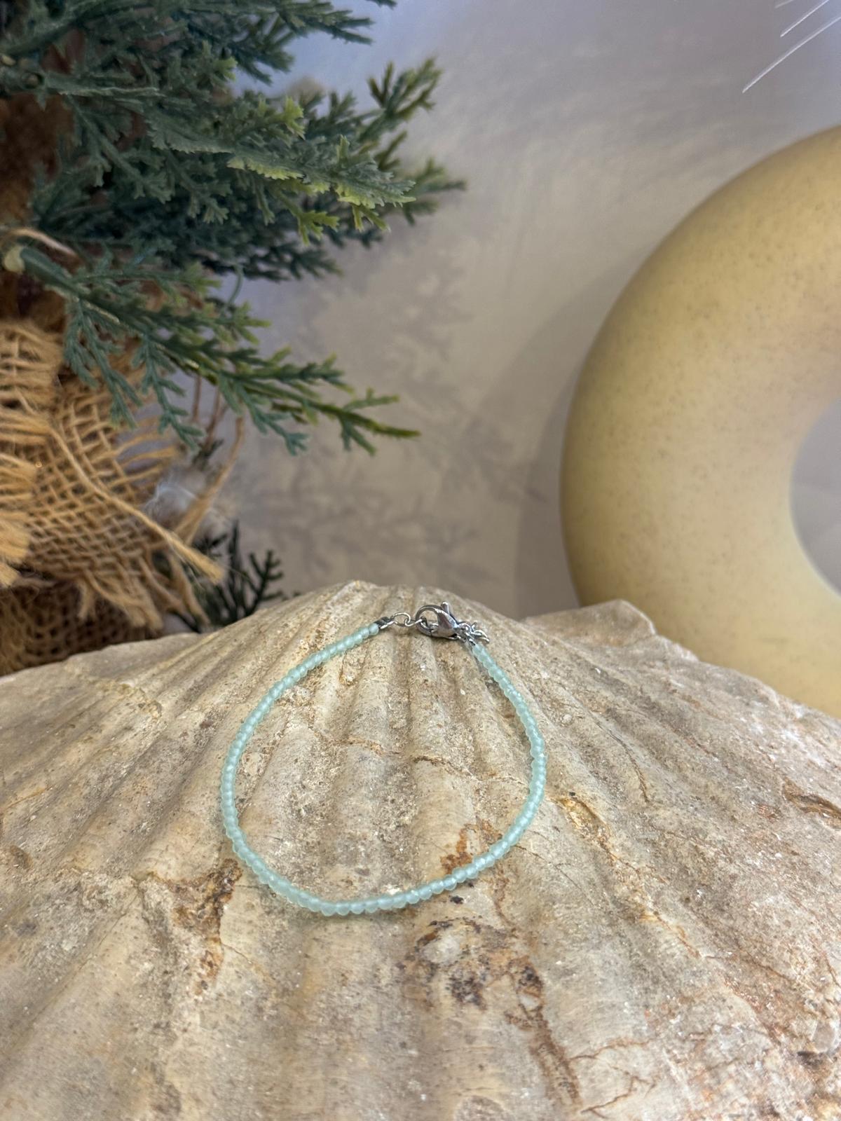 Pulsera Piedra Natural Aguamarina