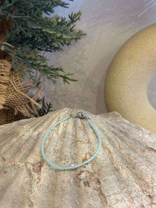 Pulsera Piedra Natural Aguamarina