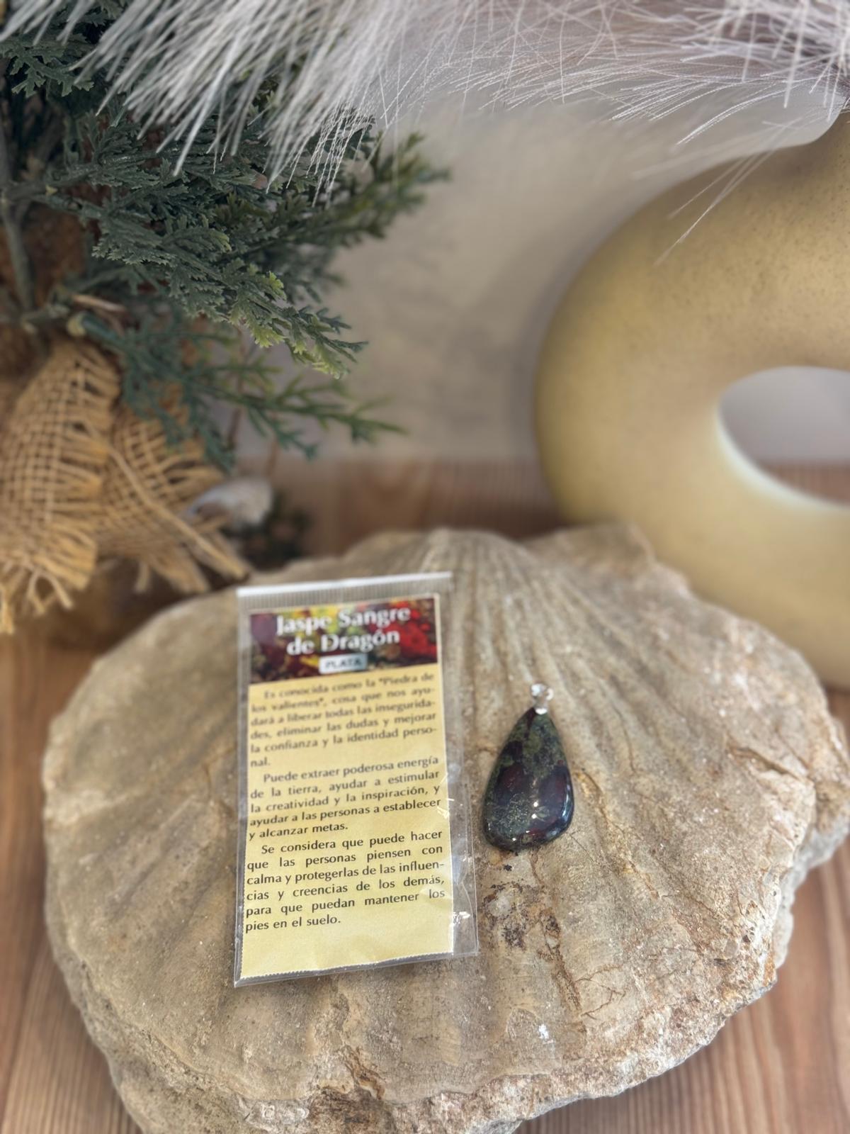 Colgante sangre de dragón plata 925