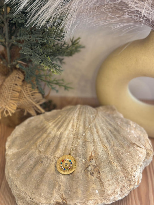 Collar zodíaco con circonitas de todos los horóscopos