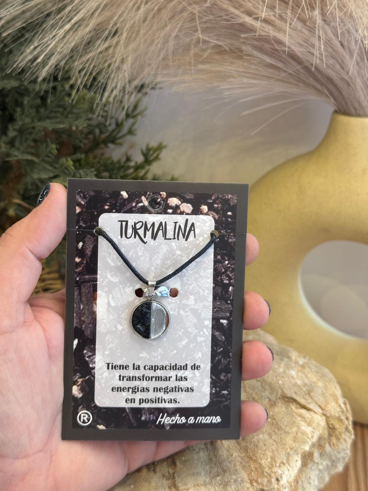 Collar Turmalina y selenita