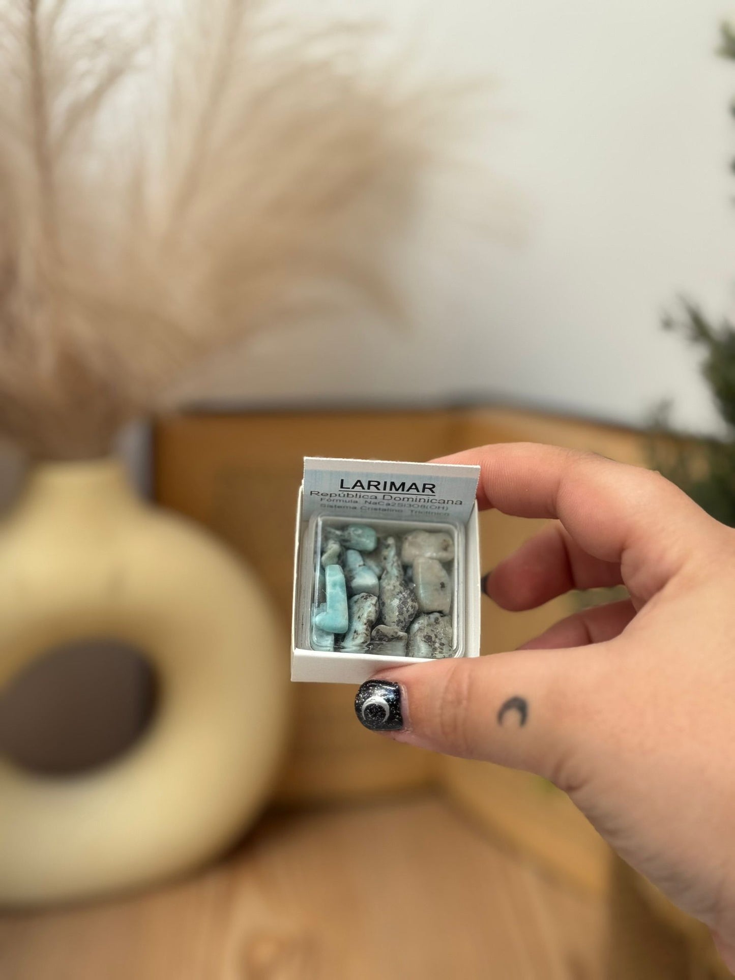 Cajita de Rodados de Larimar