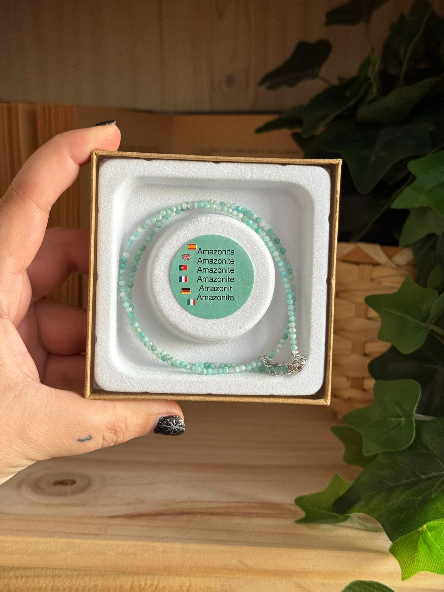 Collar y Pulsera de Amazonita – Calidad Extra