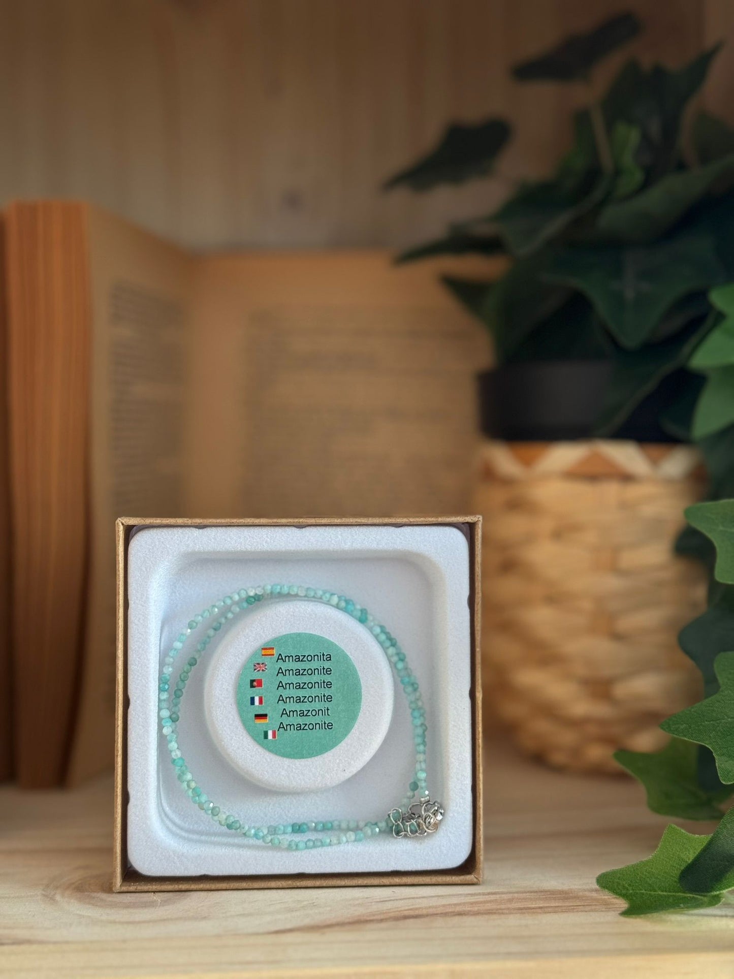 Collar y Pulsera de Amazonita – Calidad Extra