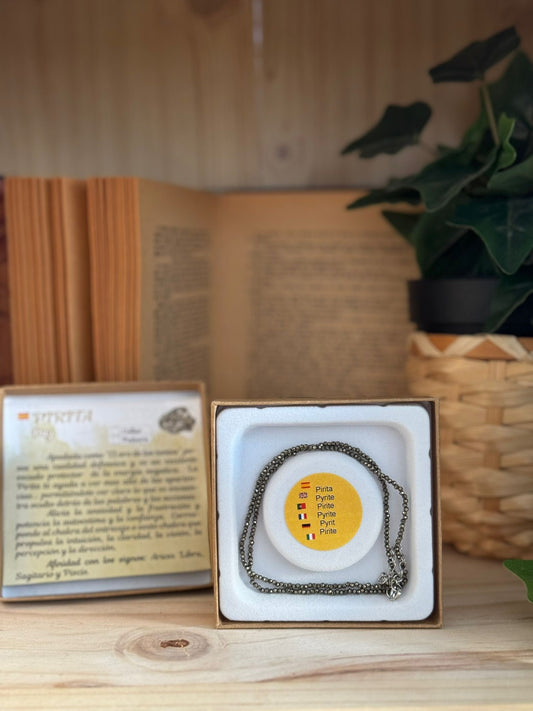 Collar y Pulsera de Pirita – Calidad Extra