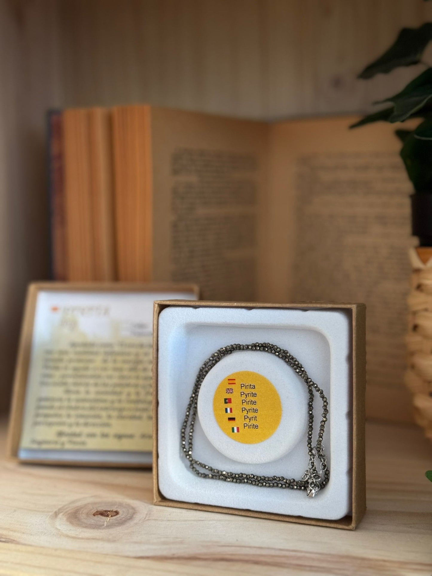 Collar y Pulsera de Pirita – Calidad Extra