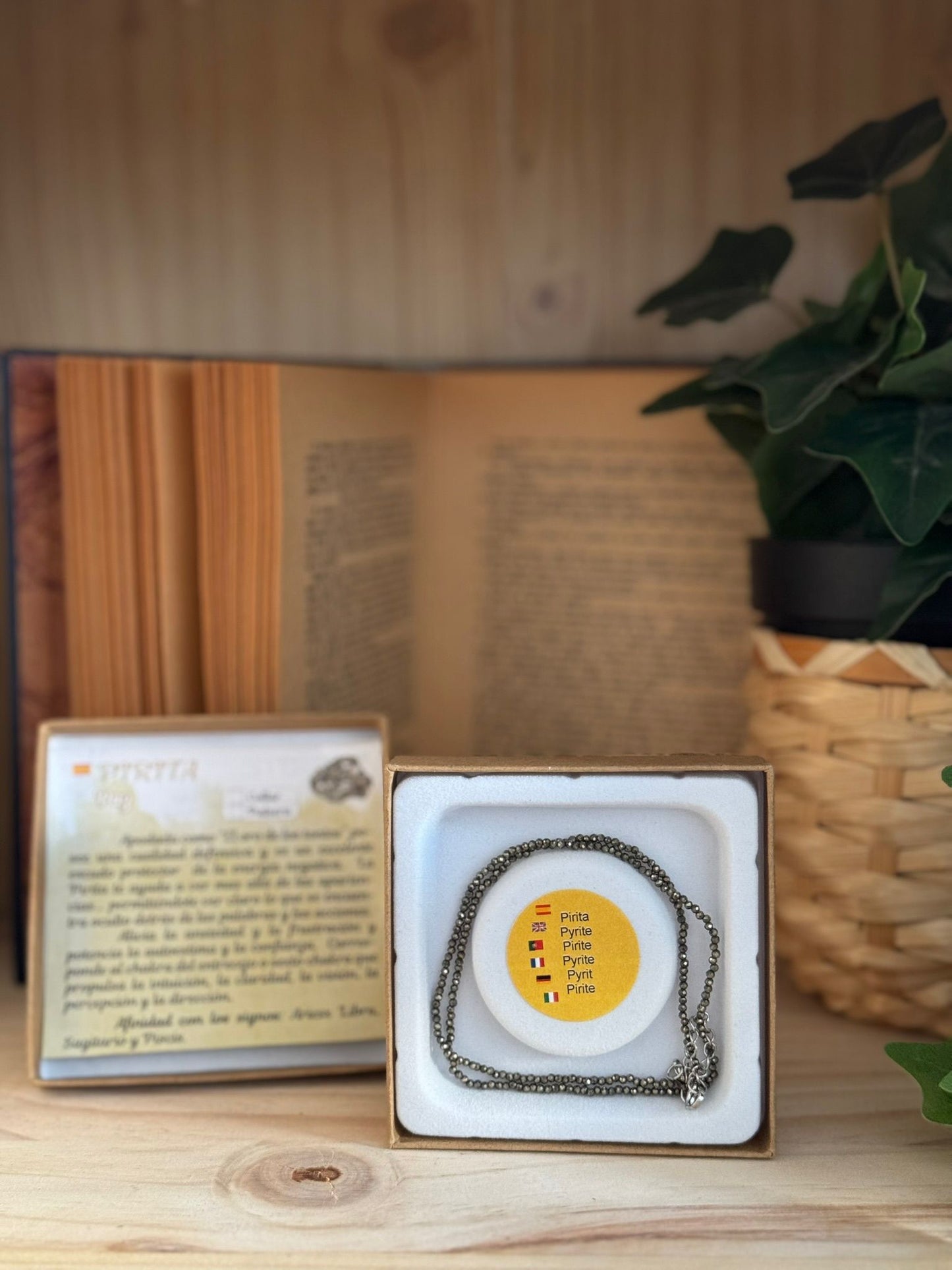 Collar y Pulsera de Pirita – Calidad Extra