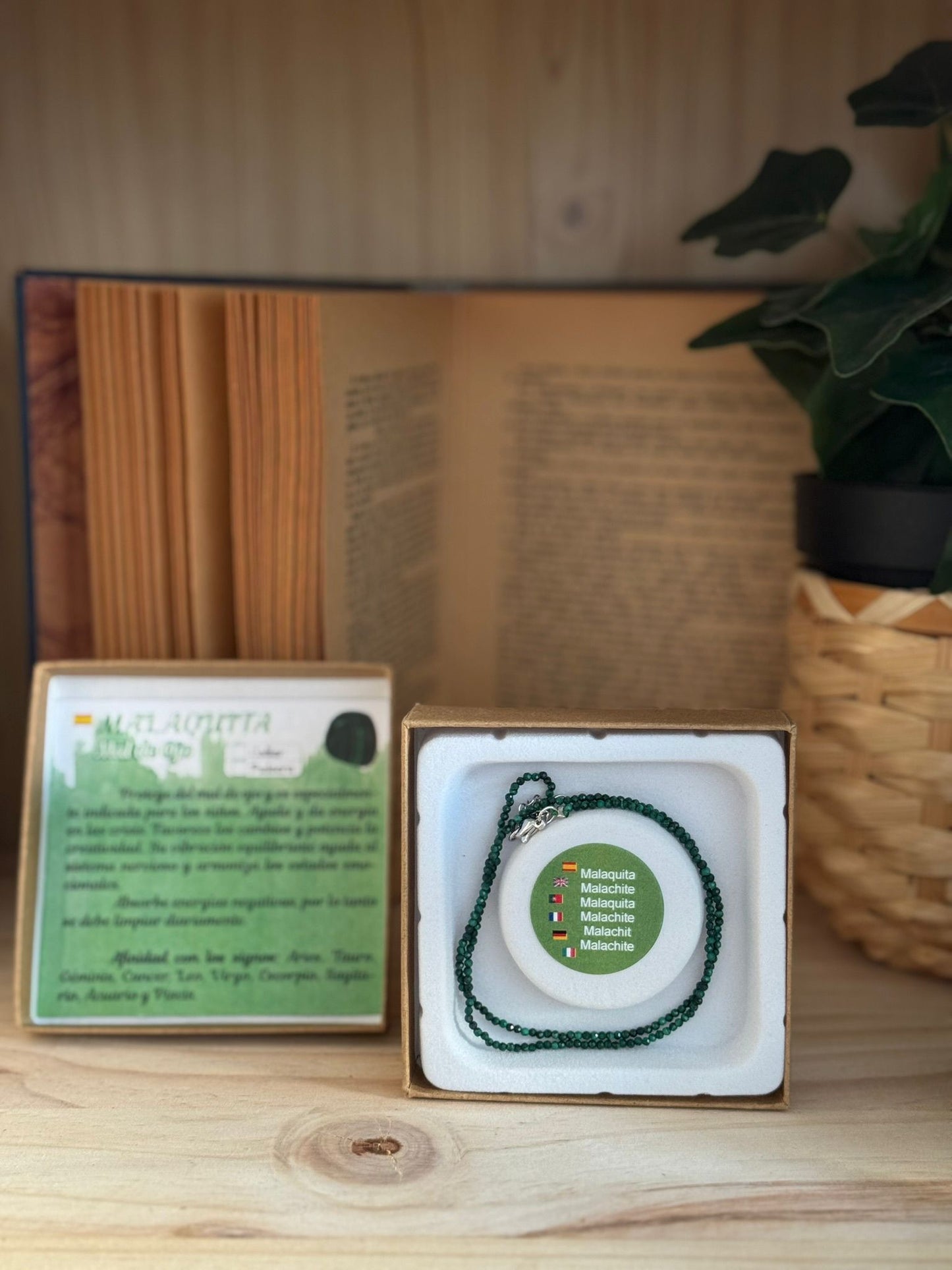 Collar y Pulsera de Malaquita – Calidad Extra