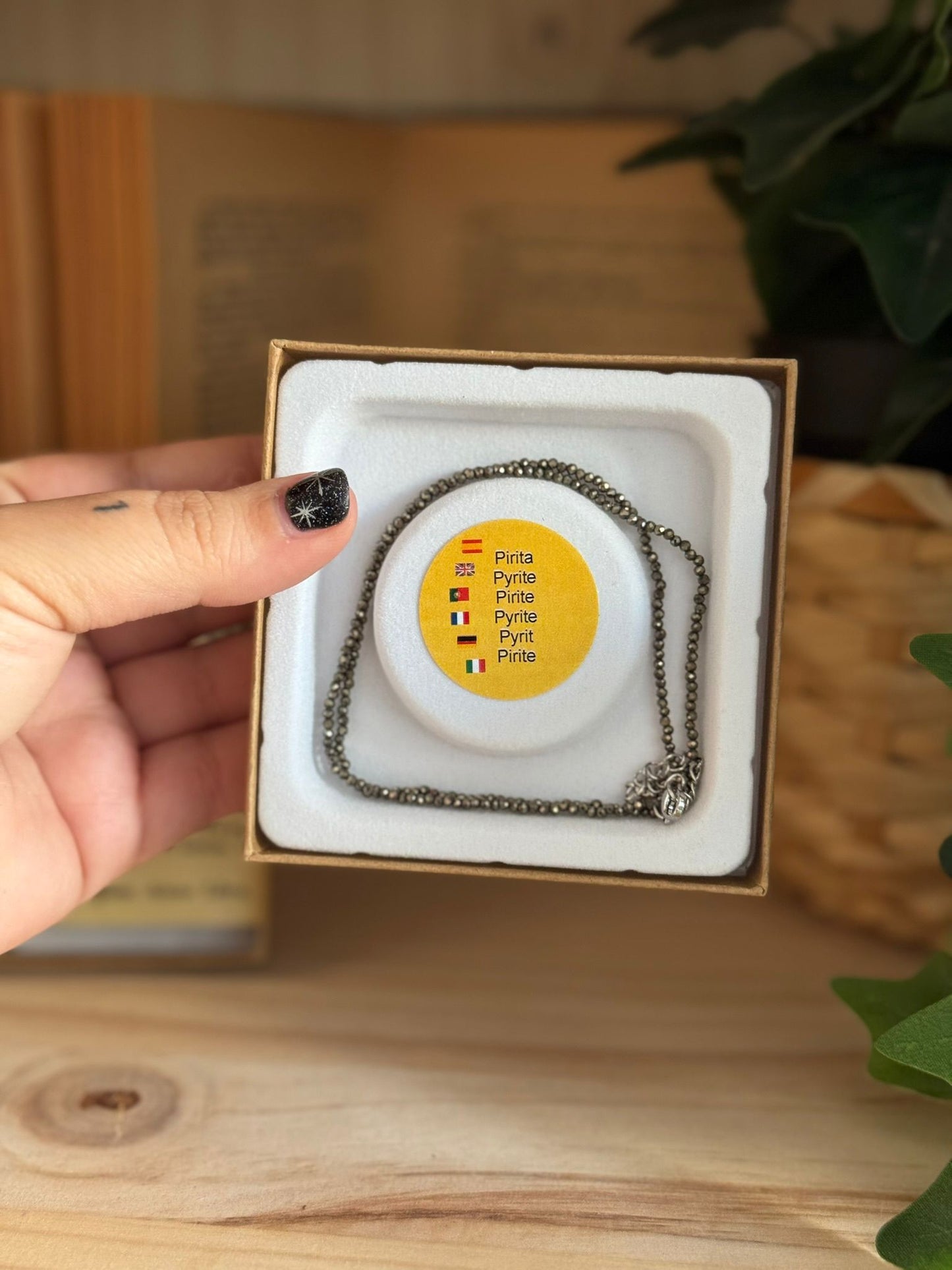 Collar y Pulsera de Pirita – Calidad Extra