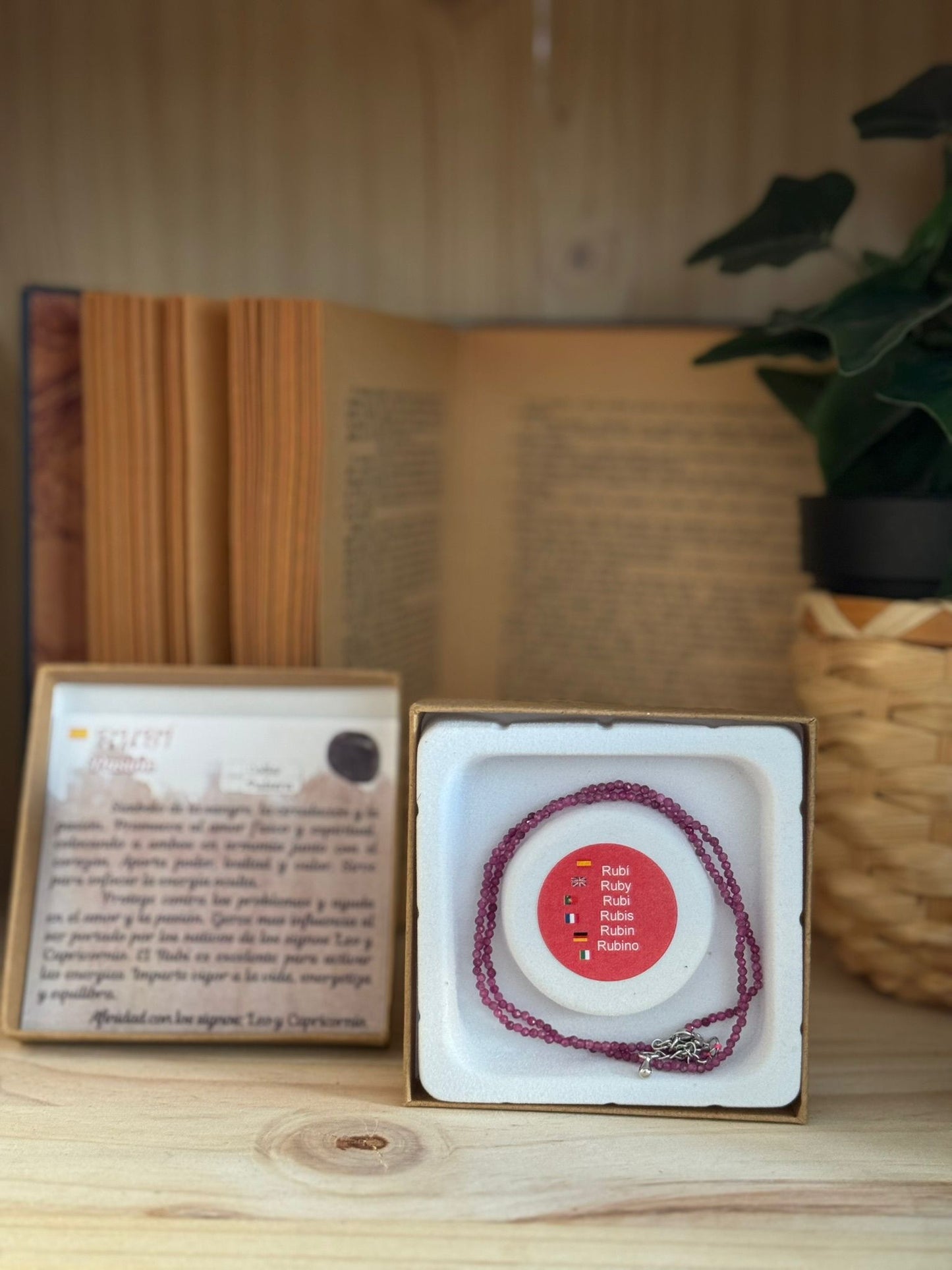 Collar y Pulsera de Rubí – Calidad Extra