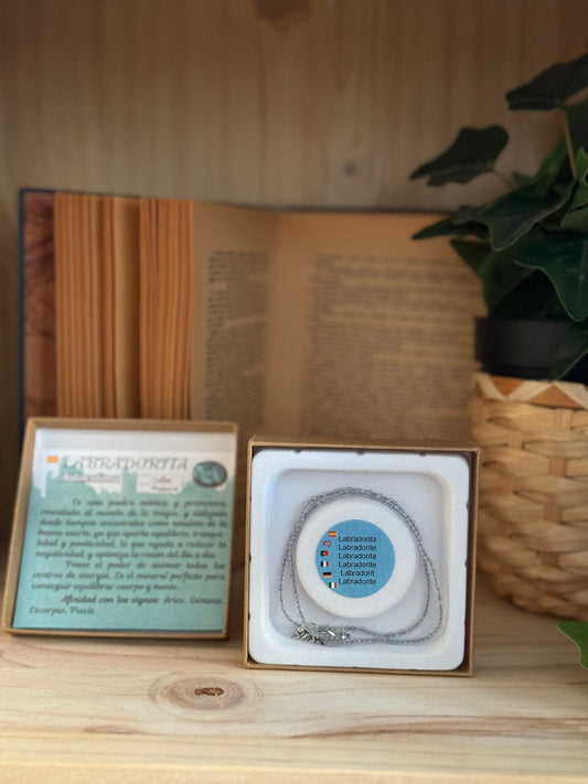 Collar y Pulsera de Labradorita – Calidad Extra