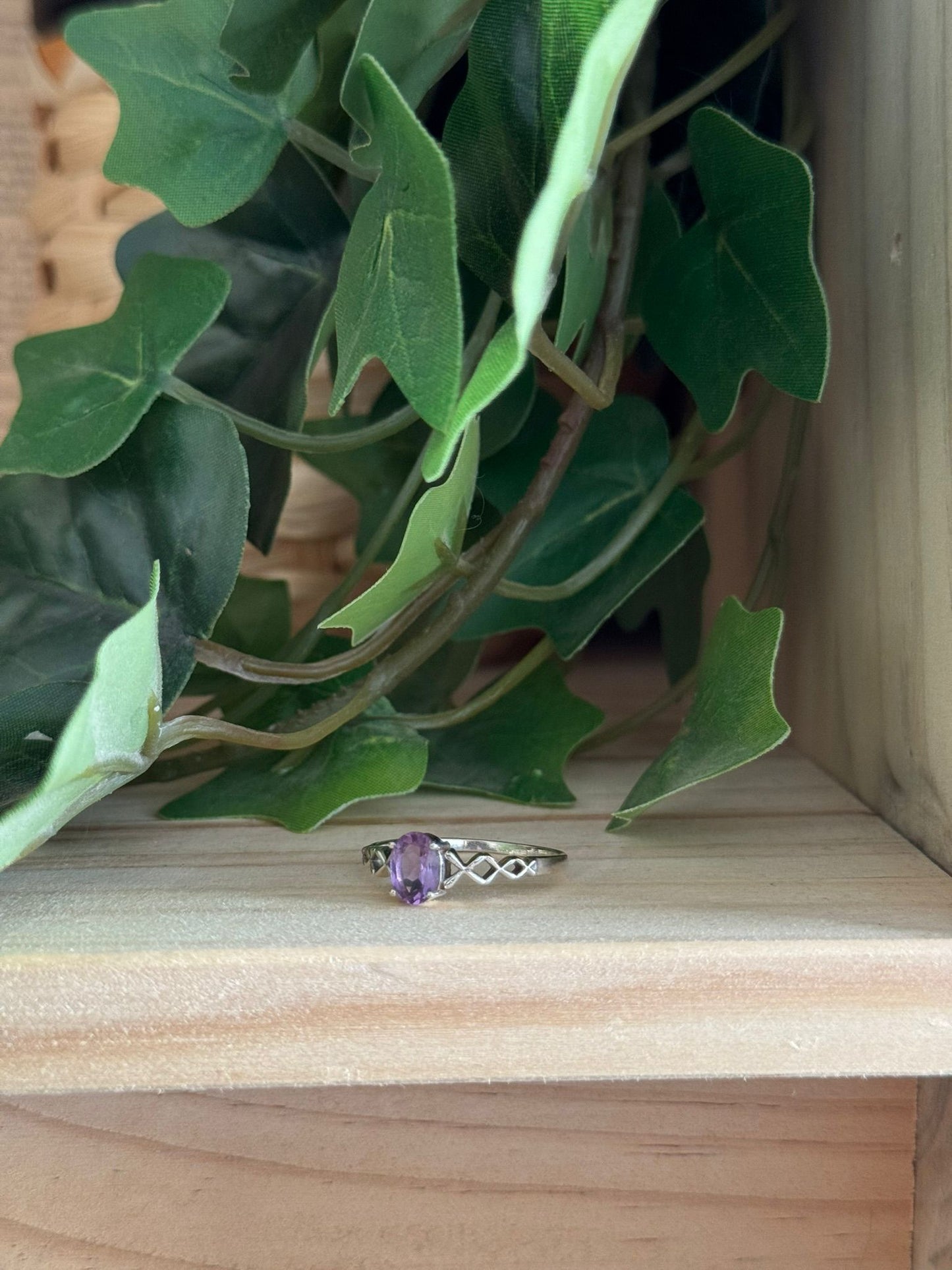 Anillo de Amatista Facetado