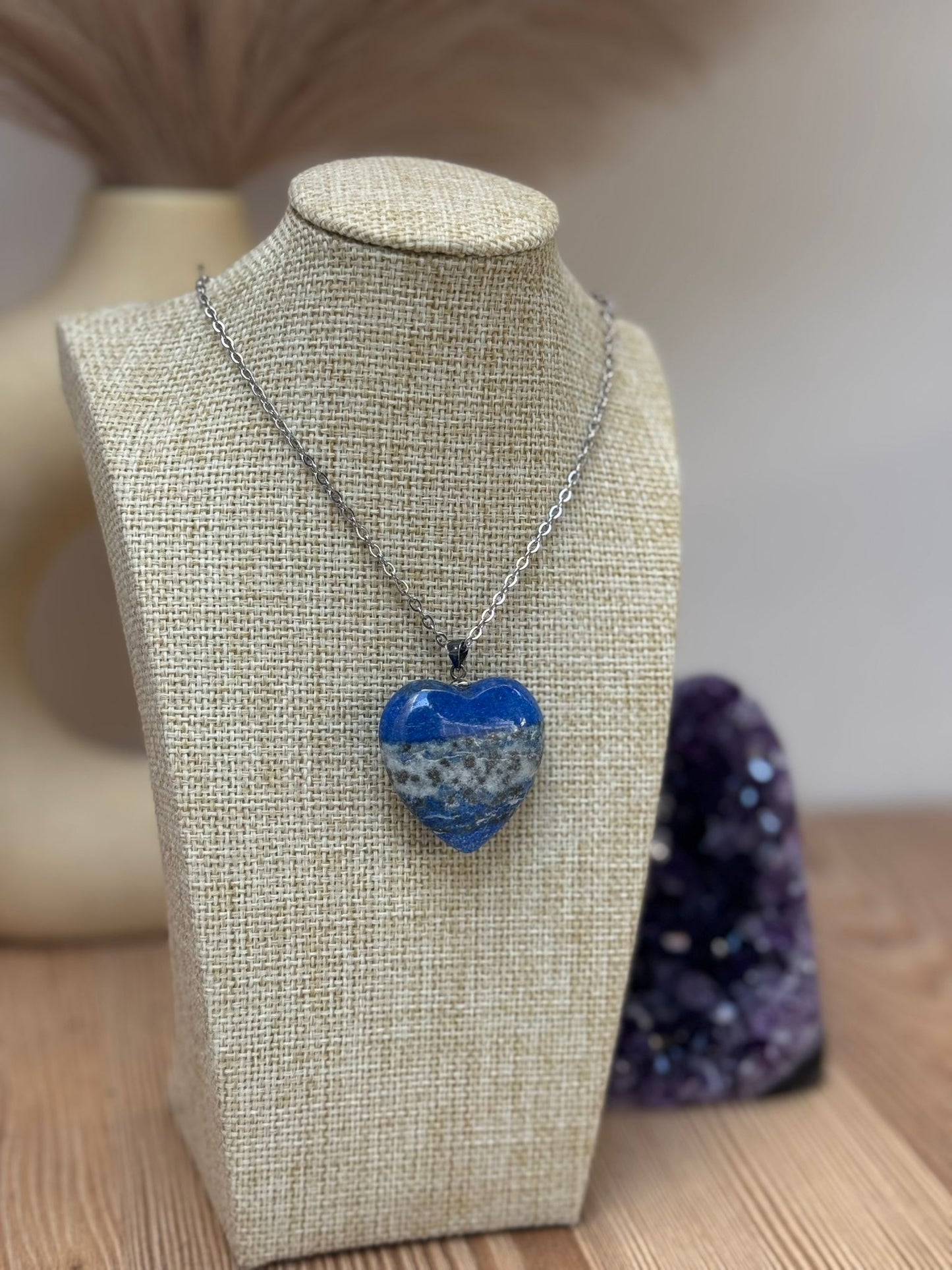 Colgante Corazón de Lapislázuli en Plata 925