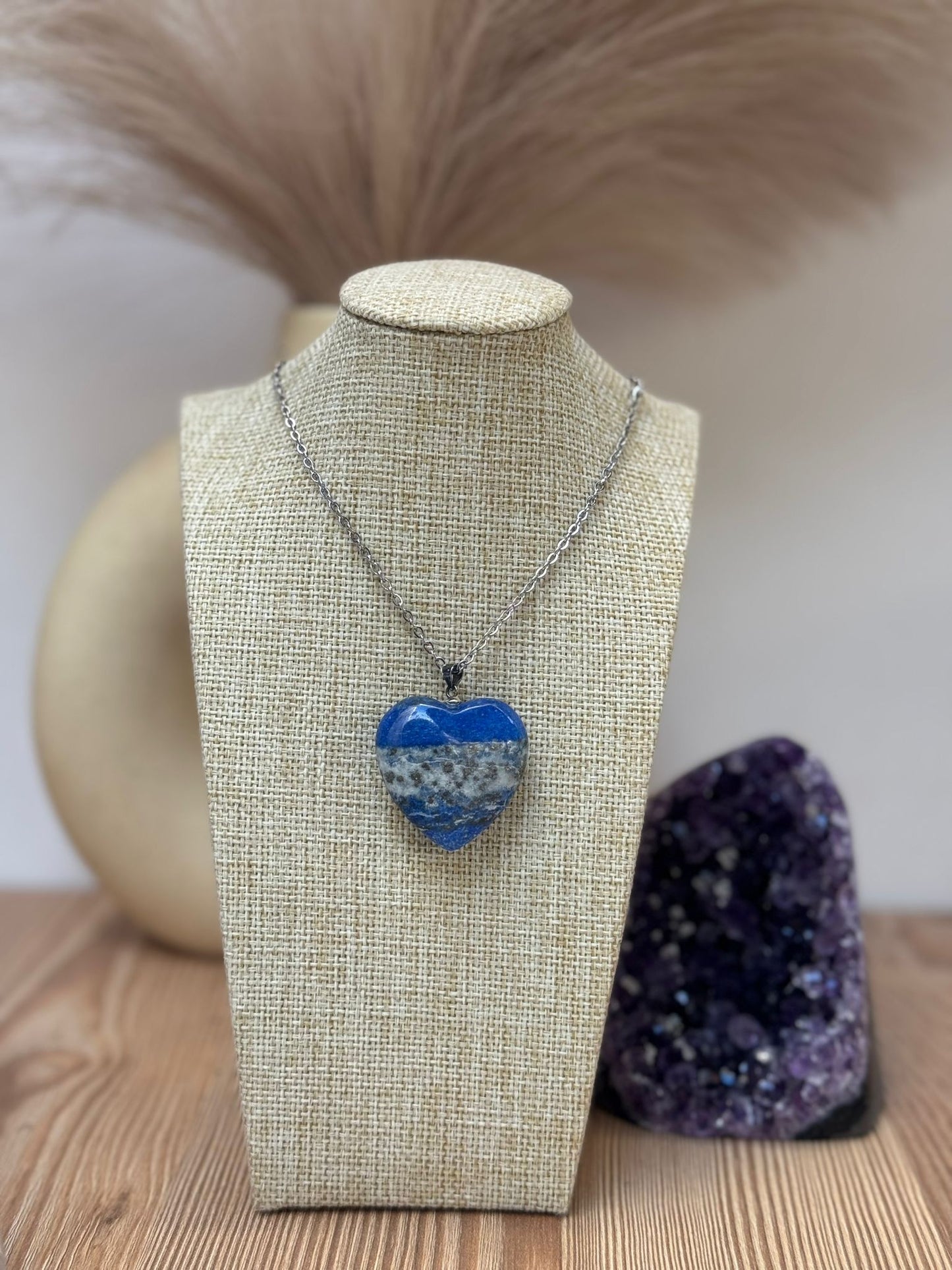 Colgante Corazón de Lapislázuli en Plata 925