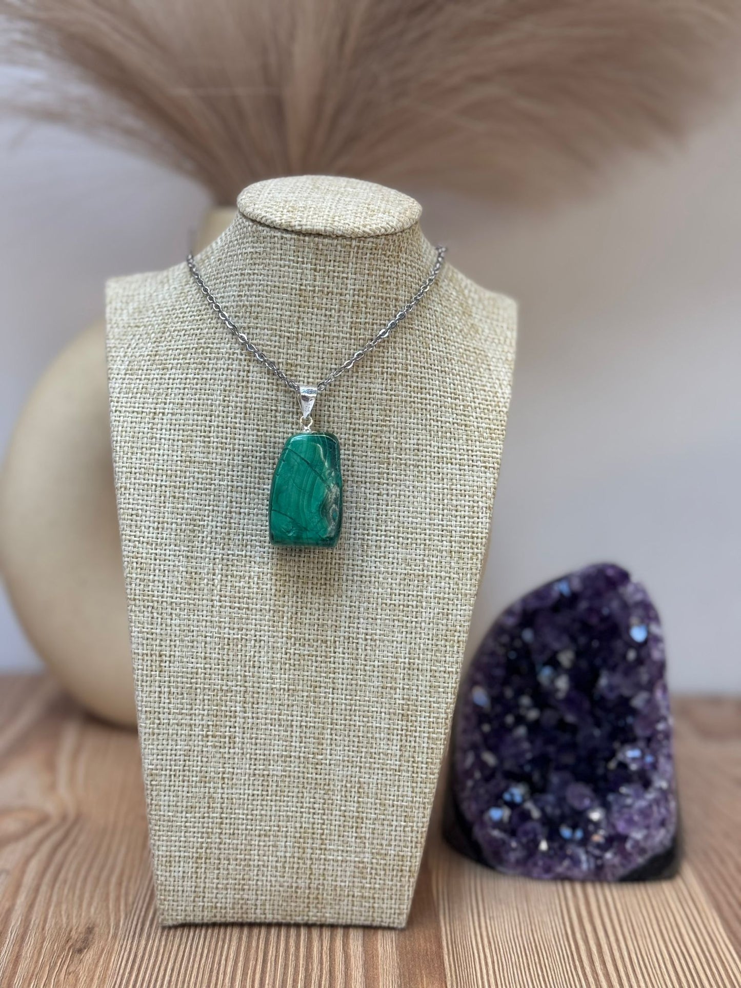 Colgante de Malaquita en Plata 925