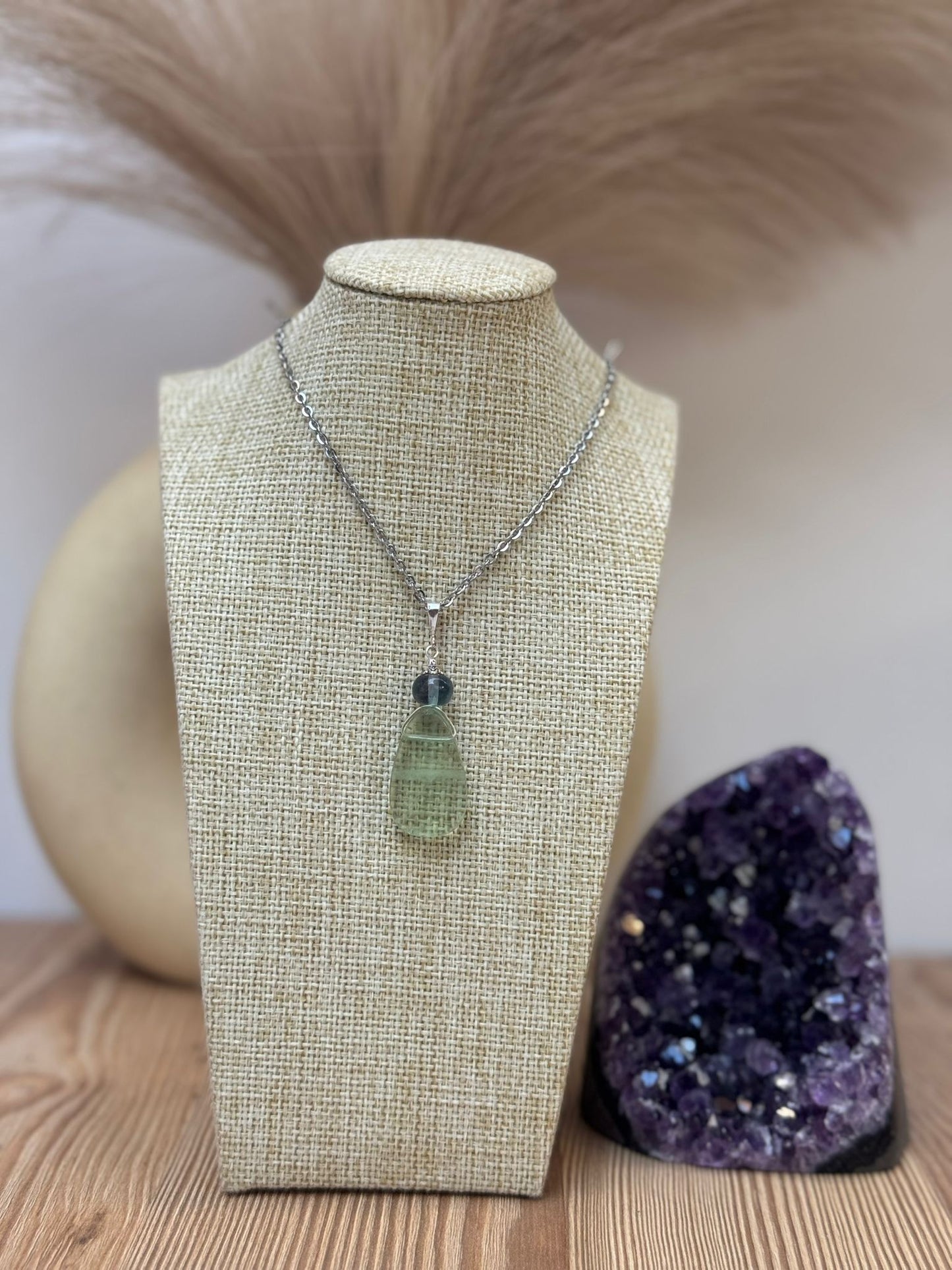 Colgante de Fluorita en Plata 925