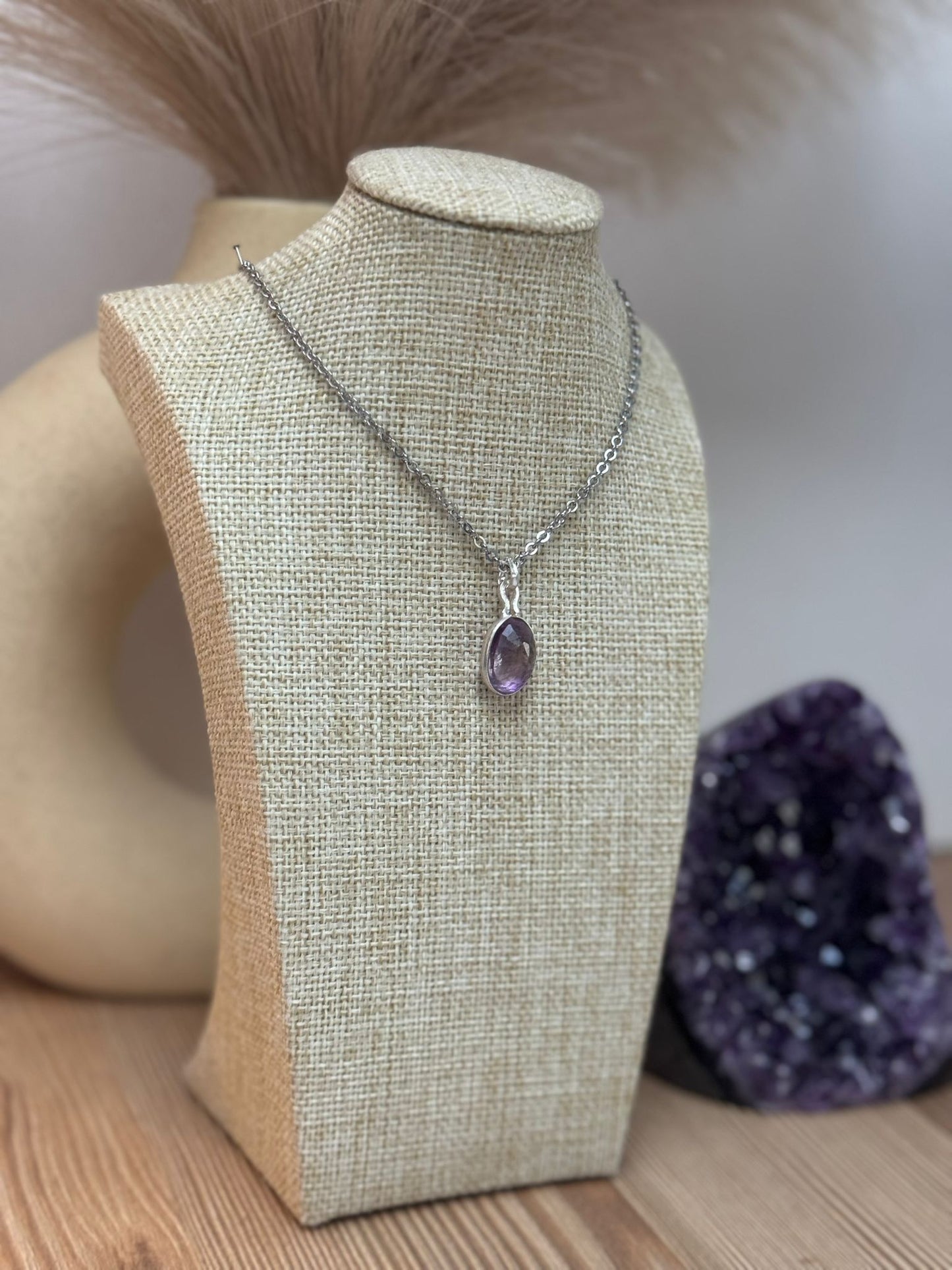 Colgante de Amatista Facetada en Plata 925