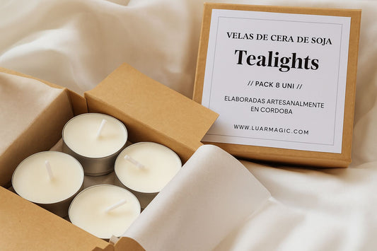Pack de Velas de Té Aromáticas de Cera de Soja – 8 Unidades