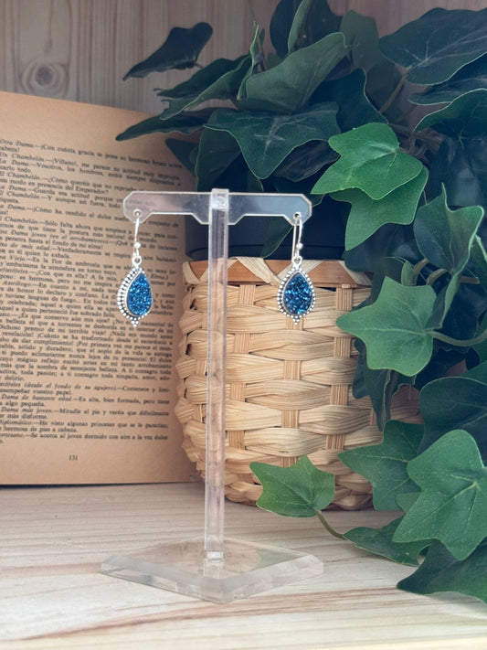 Pendientes “Estrellas” de Drusa Titanio en Plata 925