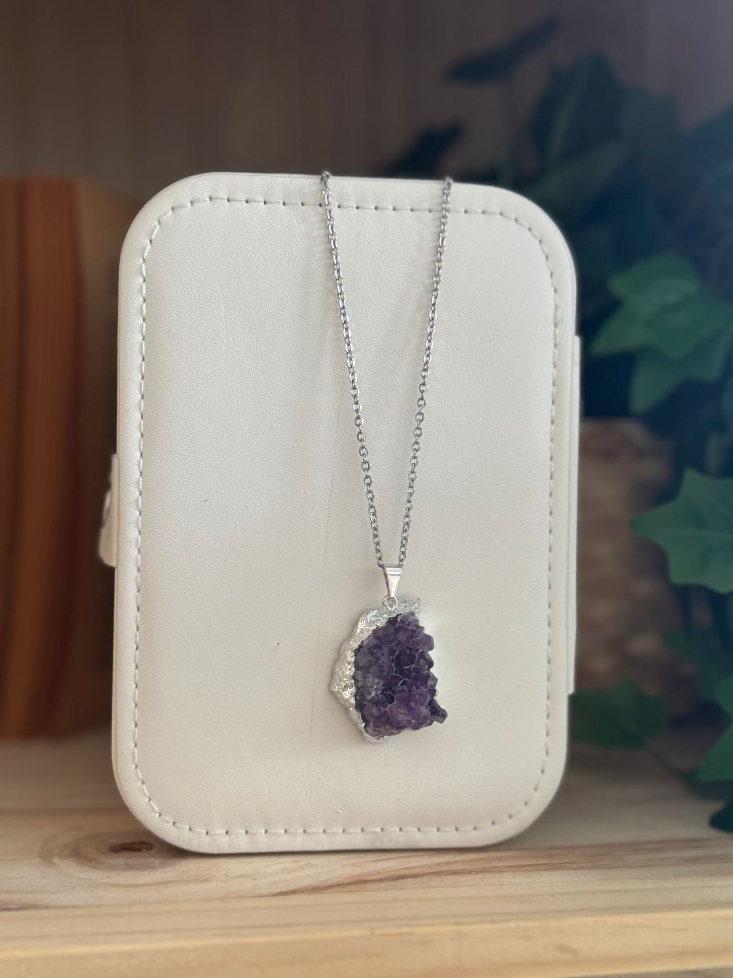 Colgante de Drusa Amatista en Plata 925