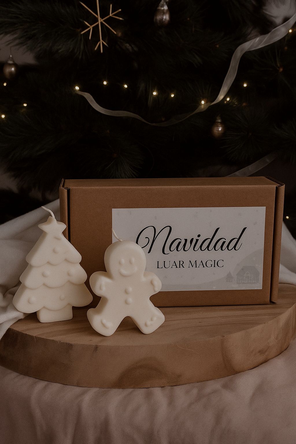Pack Árbol y Galleta de Cera de Soja 100% – Hecho a Mano