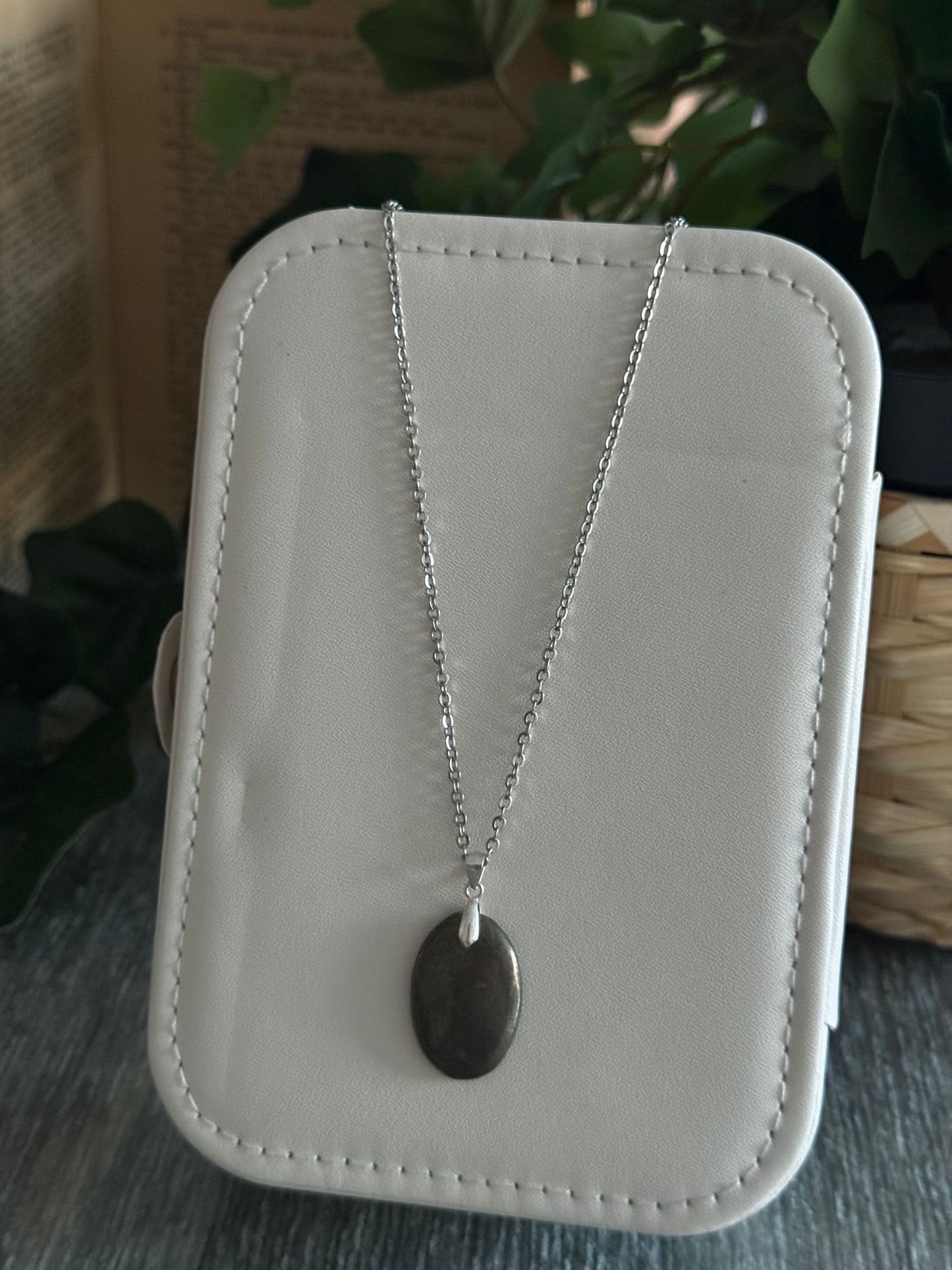 Colgante de Pirita Calidad AA Extra plata 925