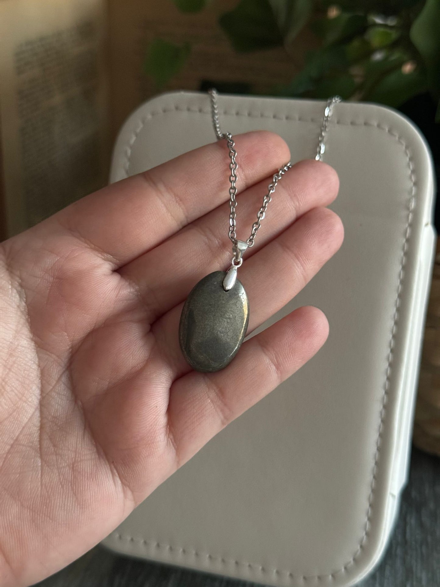 Colgante de Pirita Calidad AA Extra plata 925