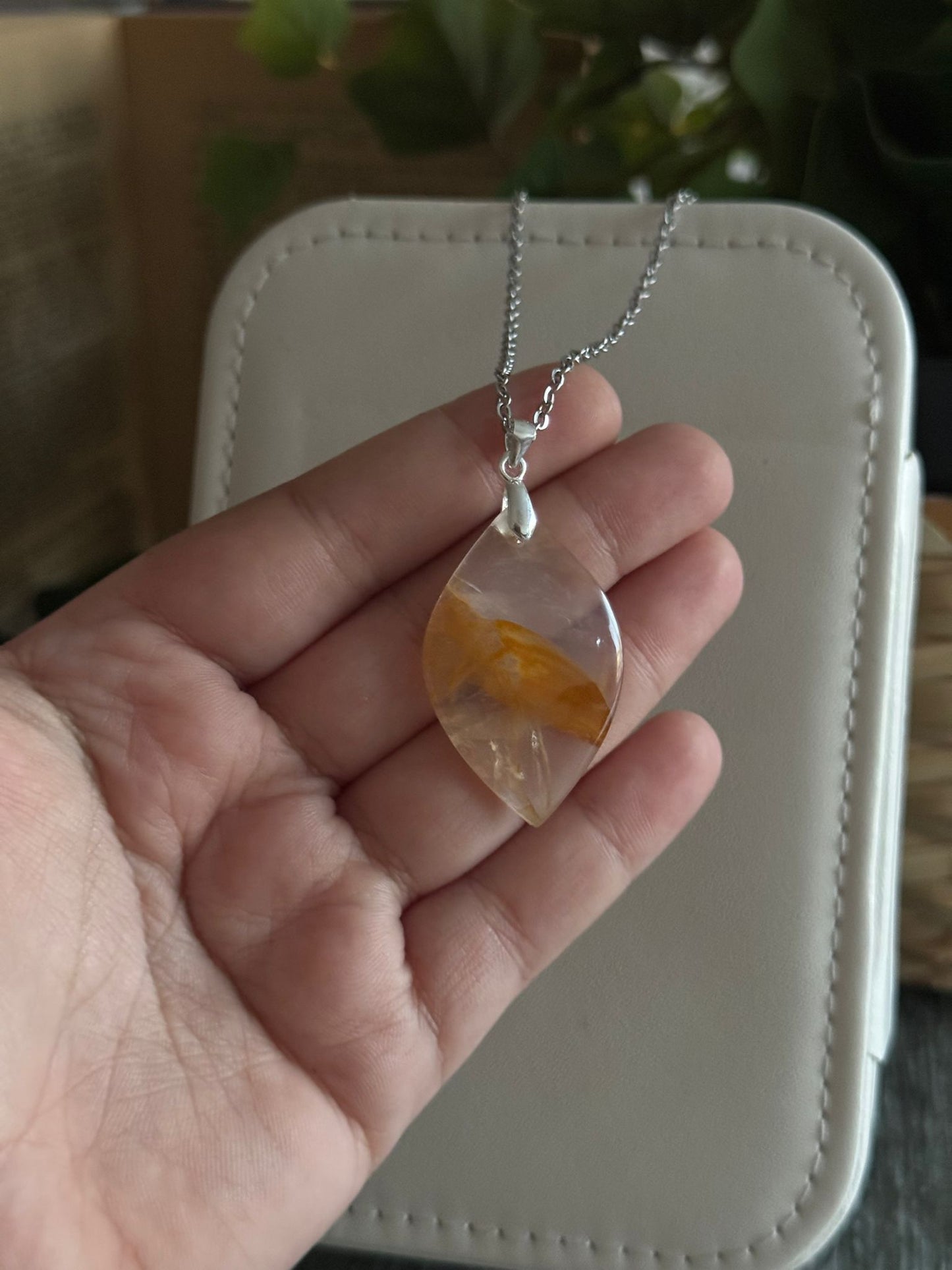 Colgante de Cuarzo Sanador plata 925