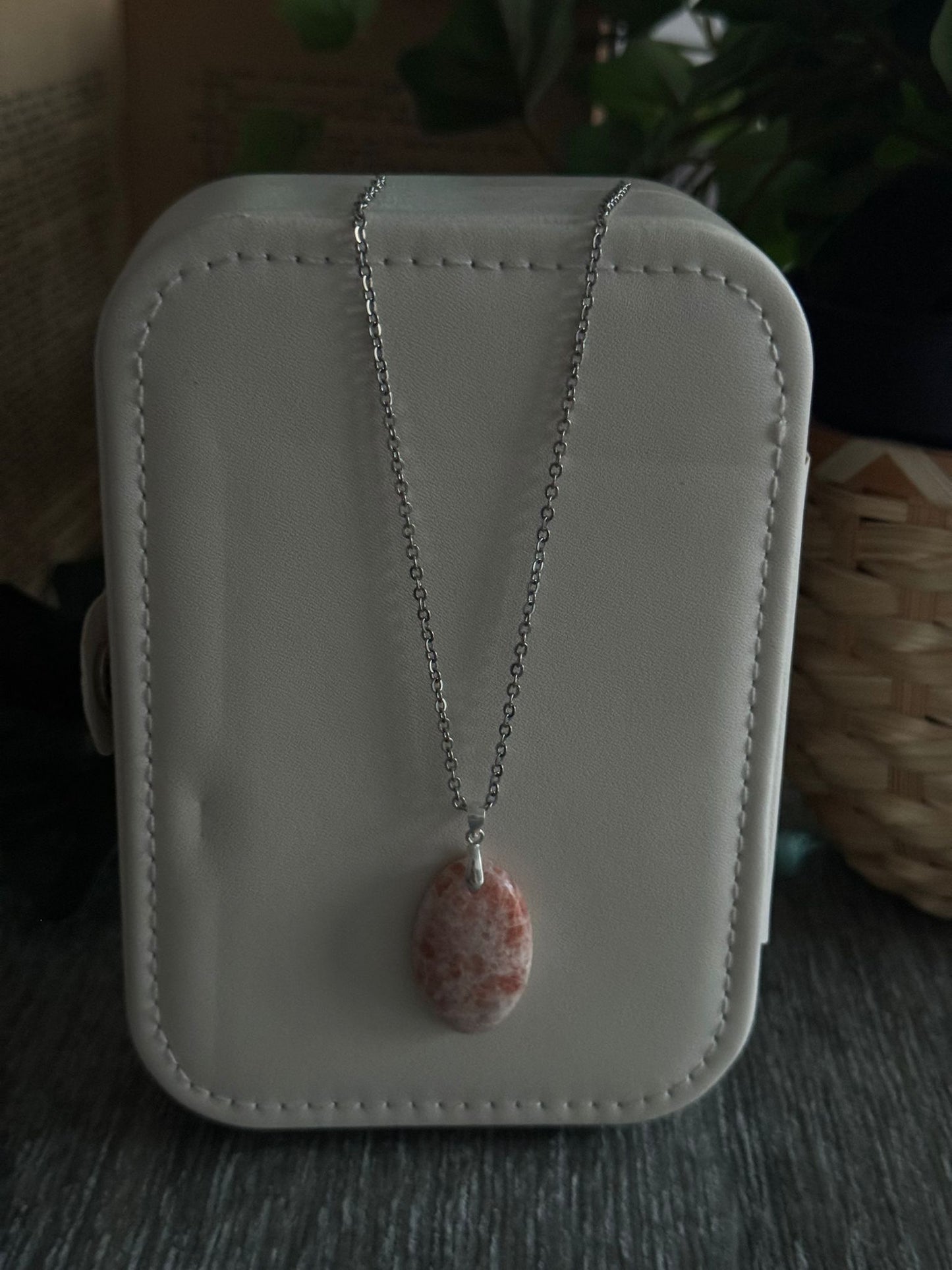 Colgante de Piedra Sol – Calidad AA Extra plata 925