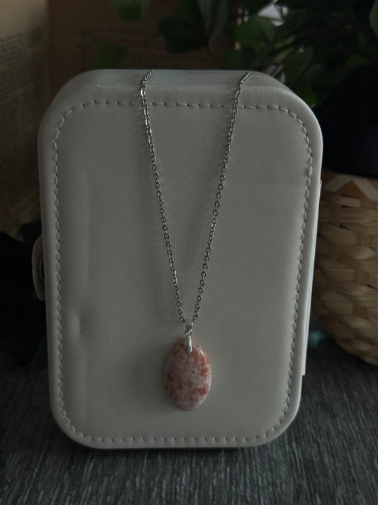 Colgante de Piedra Sol – Calidad AA Extra plata 925