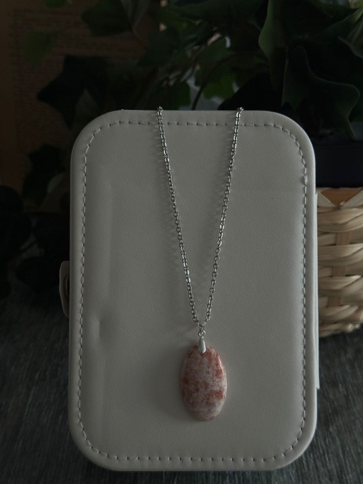 Colgante de Piedra Sol – Calidad AA Extra plata 925