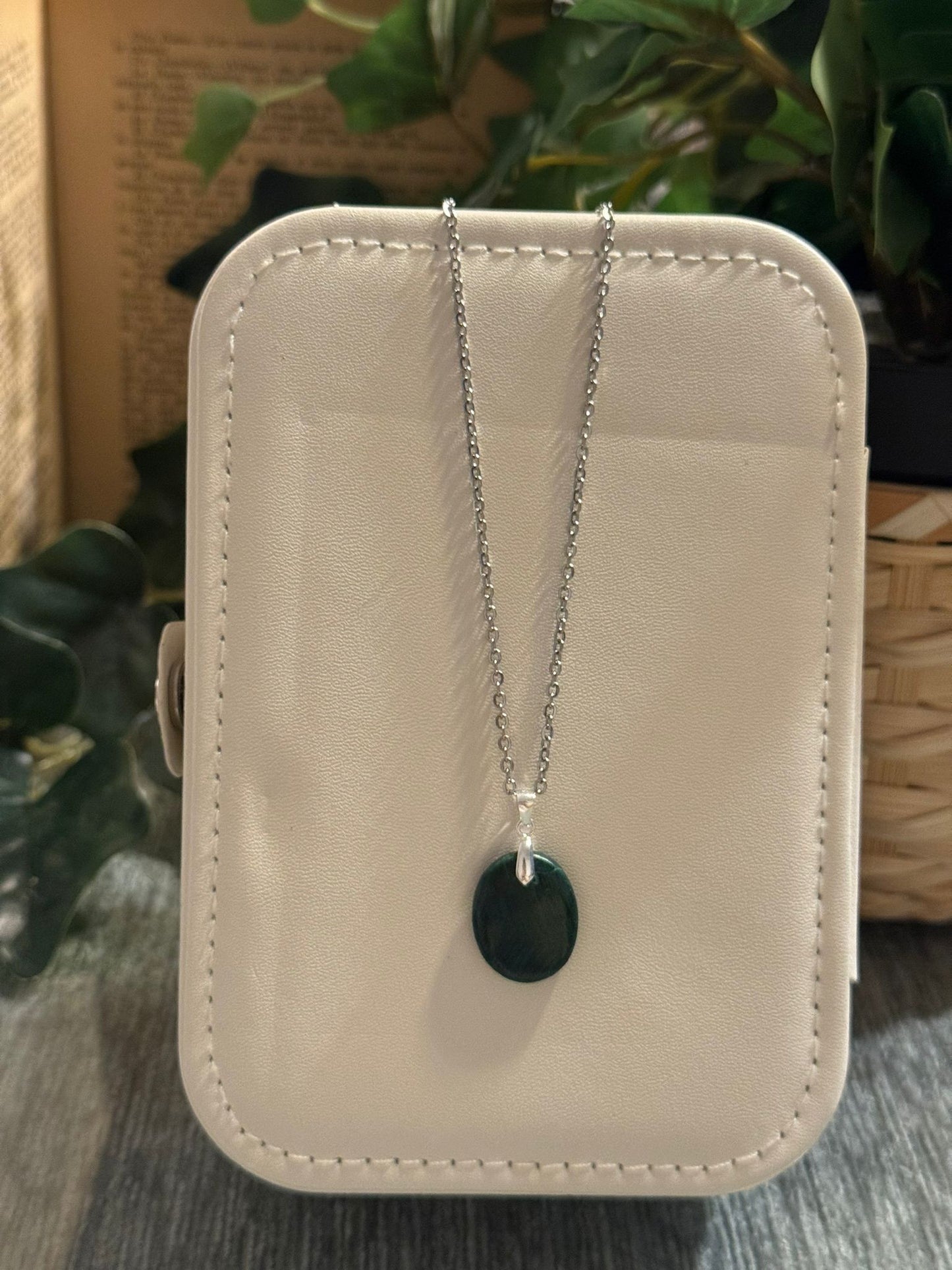 Colgante de Malaquita en Plata 925