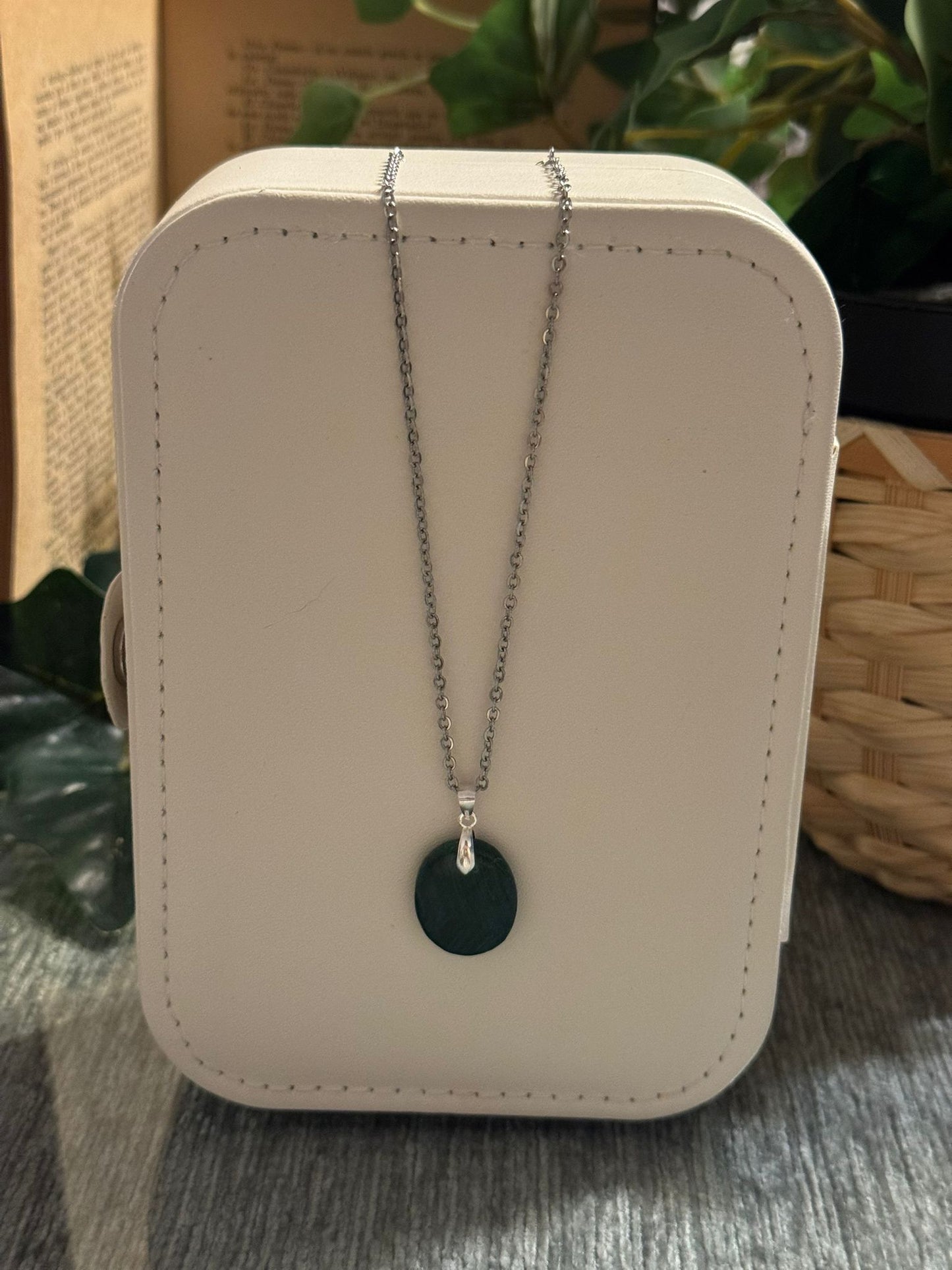 Colgante de Malaquita en Plata 925